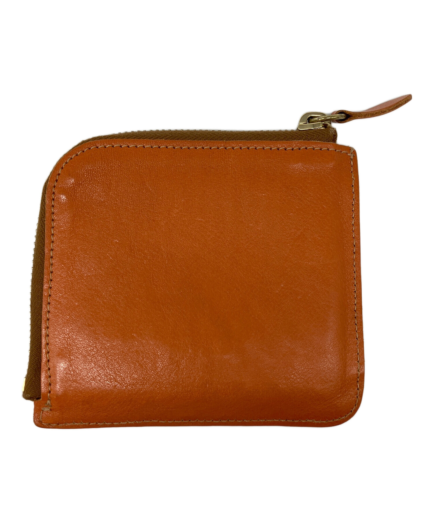 IL BISONTE 二つ折り財布 オレンジ 中古・古着通販】IL BISONTE (イル ビゾンテ) 2つ折り財布 オレンジ