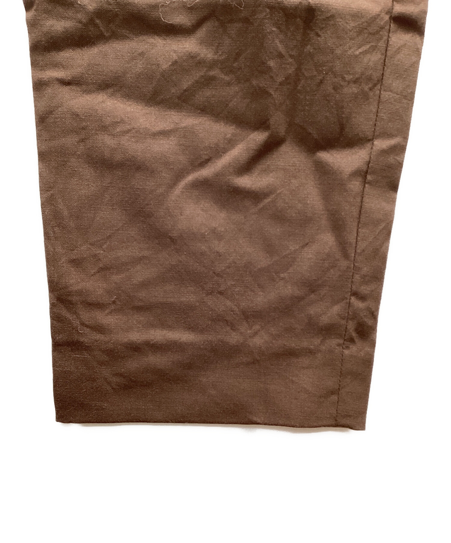 中古・古着通販】MARKAWARE (マーカウェア) PEGTOP TROUSERS ブラウン