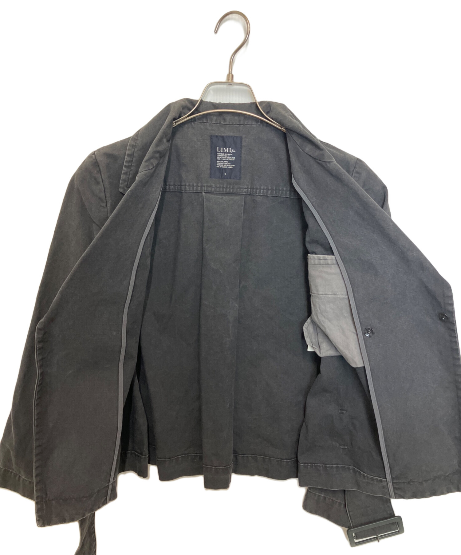 中古・古着通販】LIMI feu (リミフゥ) デニムジャケット グレー サイズ 