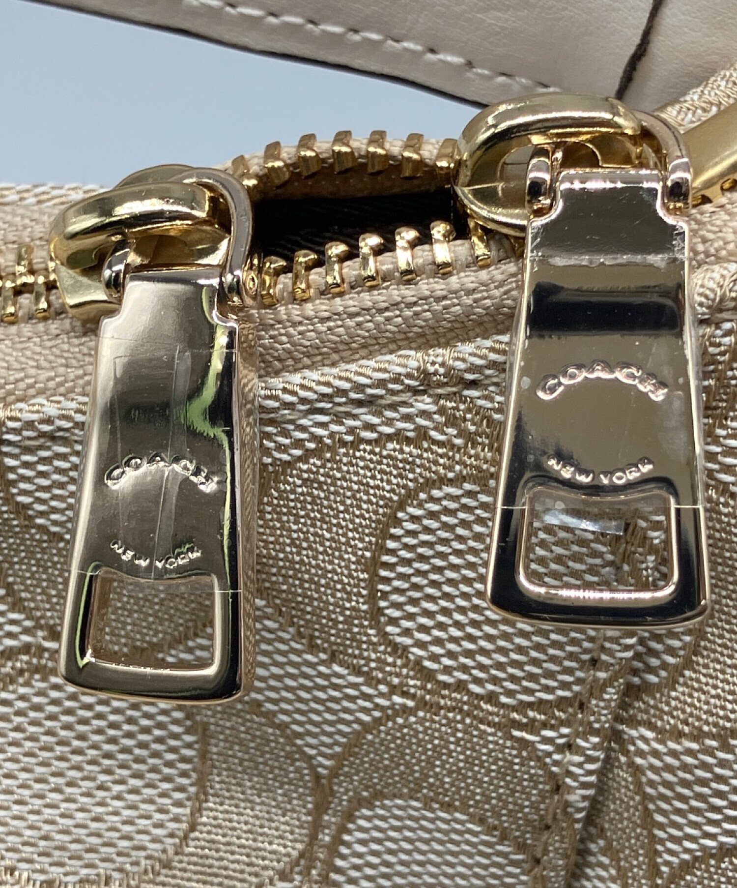 中古・古着通販】COACH (コーチ) 2WAYバッグ ベージュ｜ブランド・古着