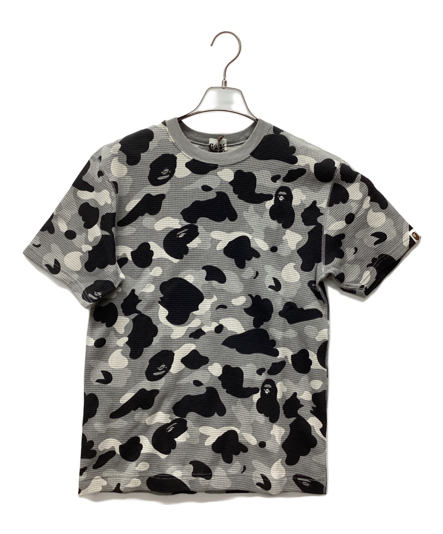★新品★A BATHING APE アベイシングエイプ ABC CAMO BAPE STAR PAINT HOODIE グレーカモ Lサイズ★カモスターペイントジップパーカー★ 中古・古着通販A BATHING APE (アベイシングエイプ) 半袖プリントT