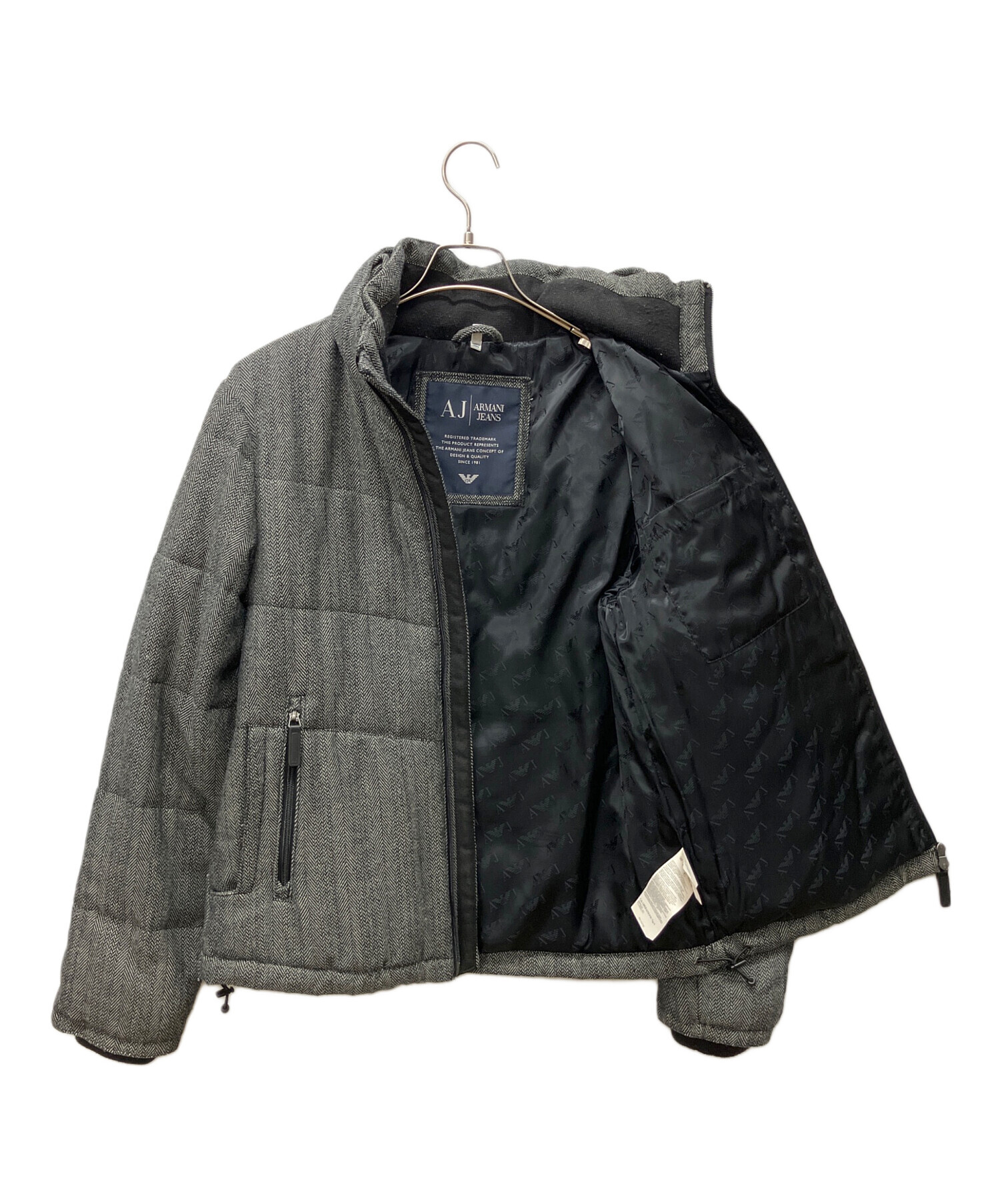 Armani Jeans レザージャケット グレー 1981 ARMANI JEANS レザー 