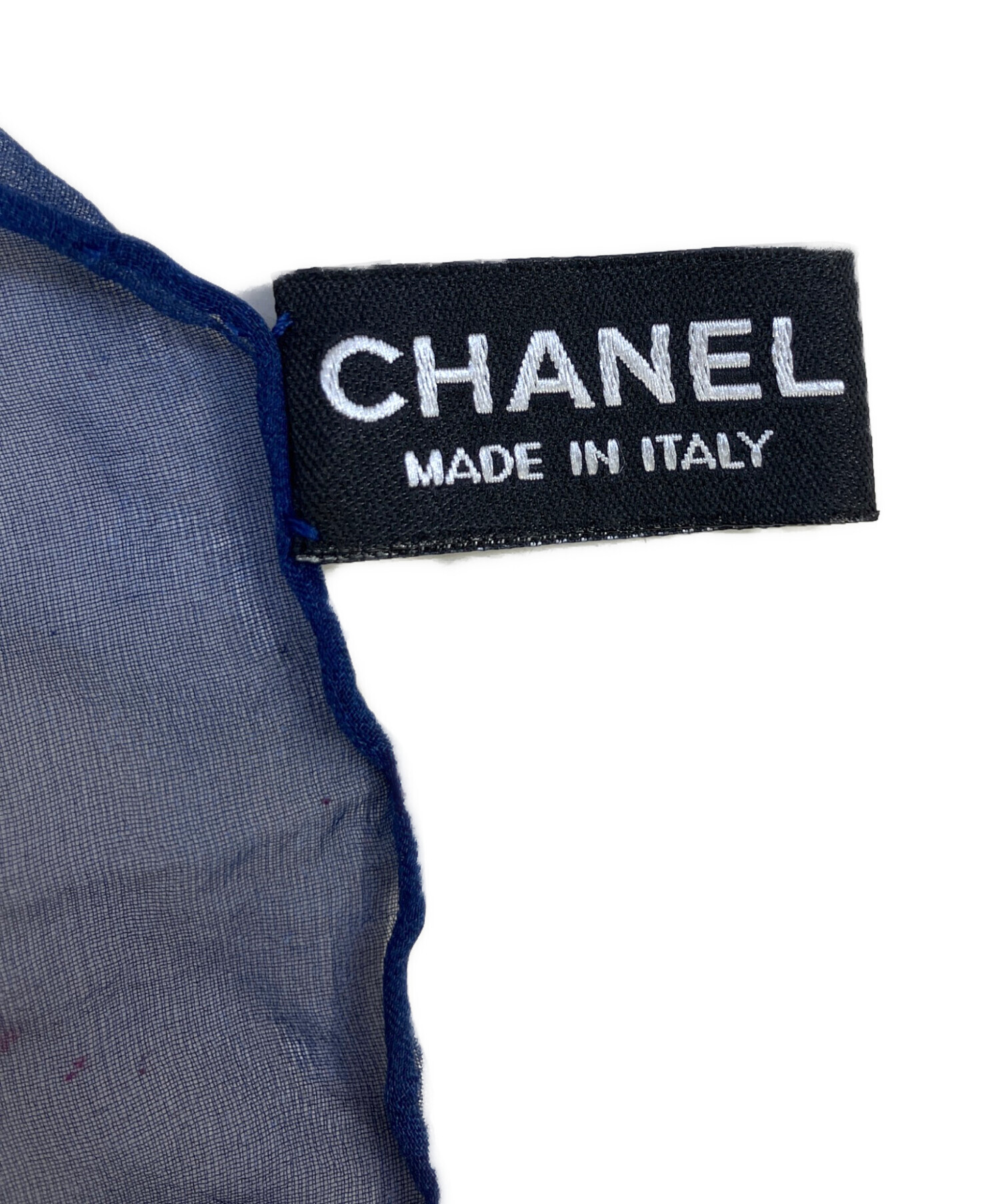 中古・古着通販】CHANEL (シャネル) 大判シルクストール パープル