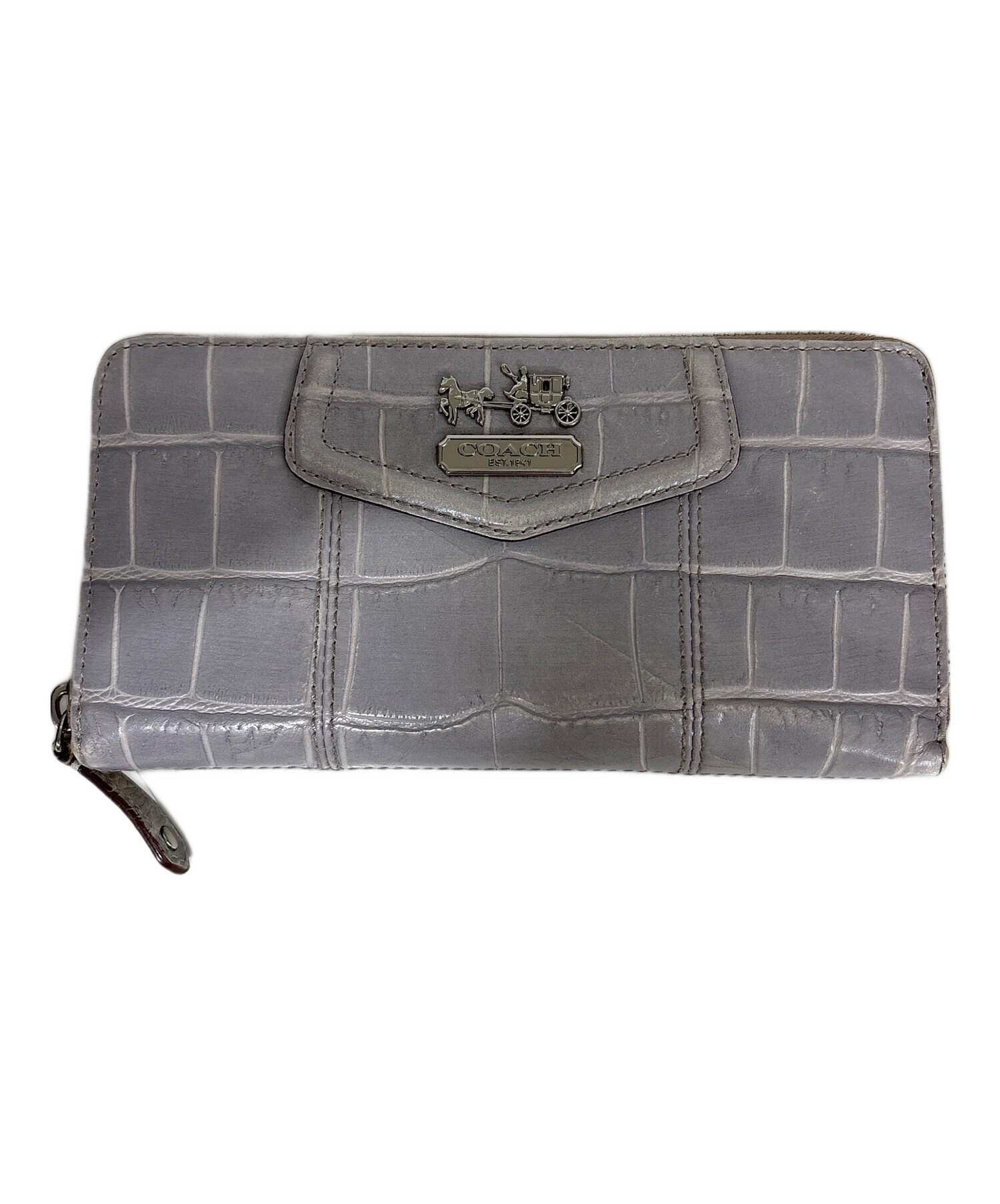 中古・古着通販】COACH (コーチ) 長財布 グレー｜ブランド・古着通販