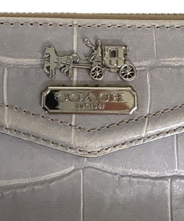 中古・古着通販】COACH (コーチ) 長財布 グレー｜ブランド・古着通販