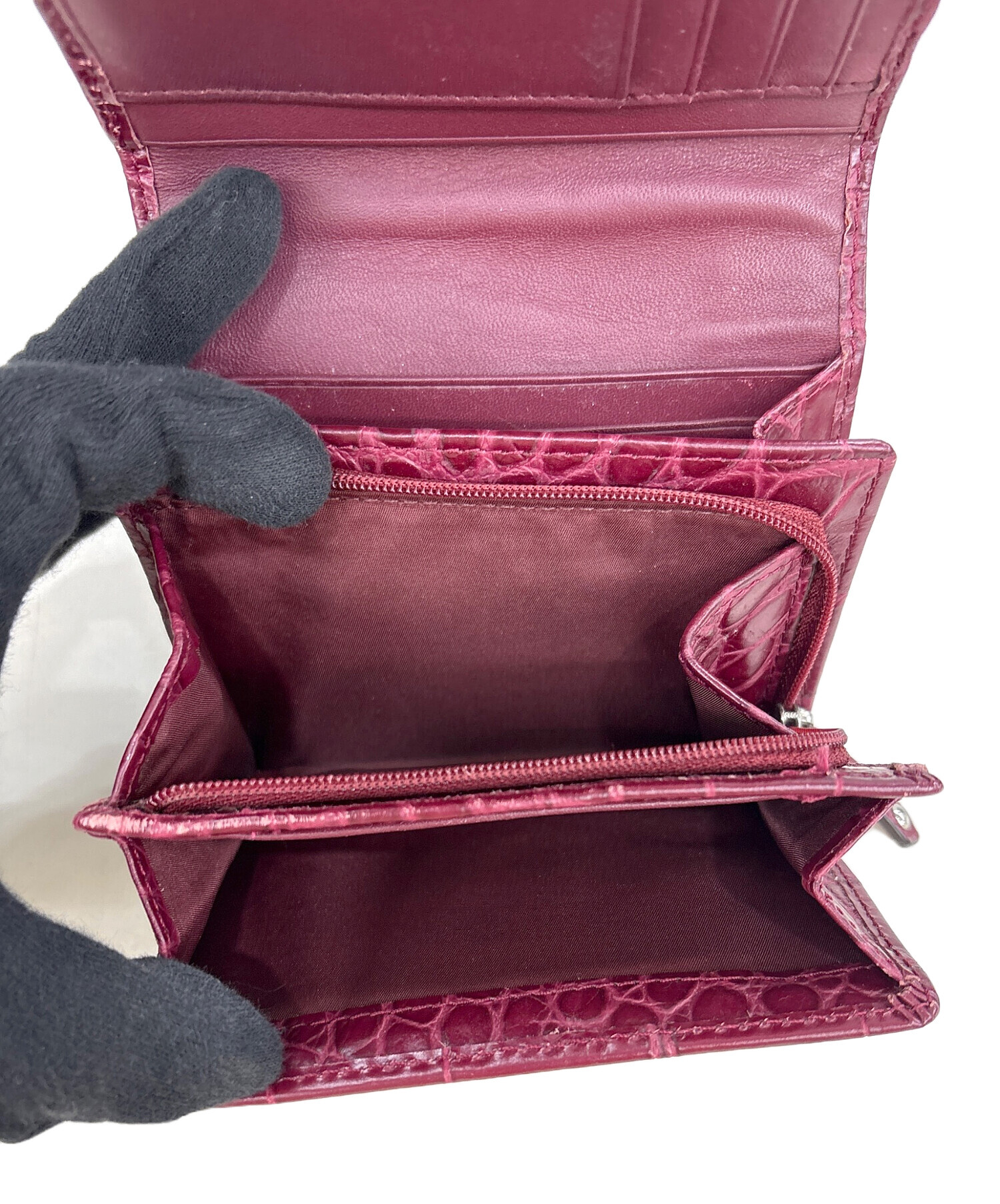 中古・古着通販】COACH (コーチ) 2つ折り財布 ワインレッド｜ブランド