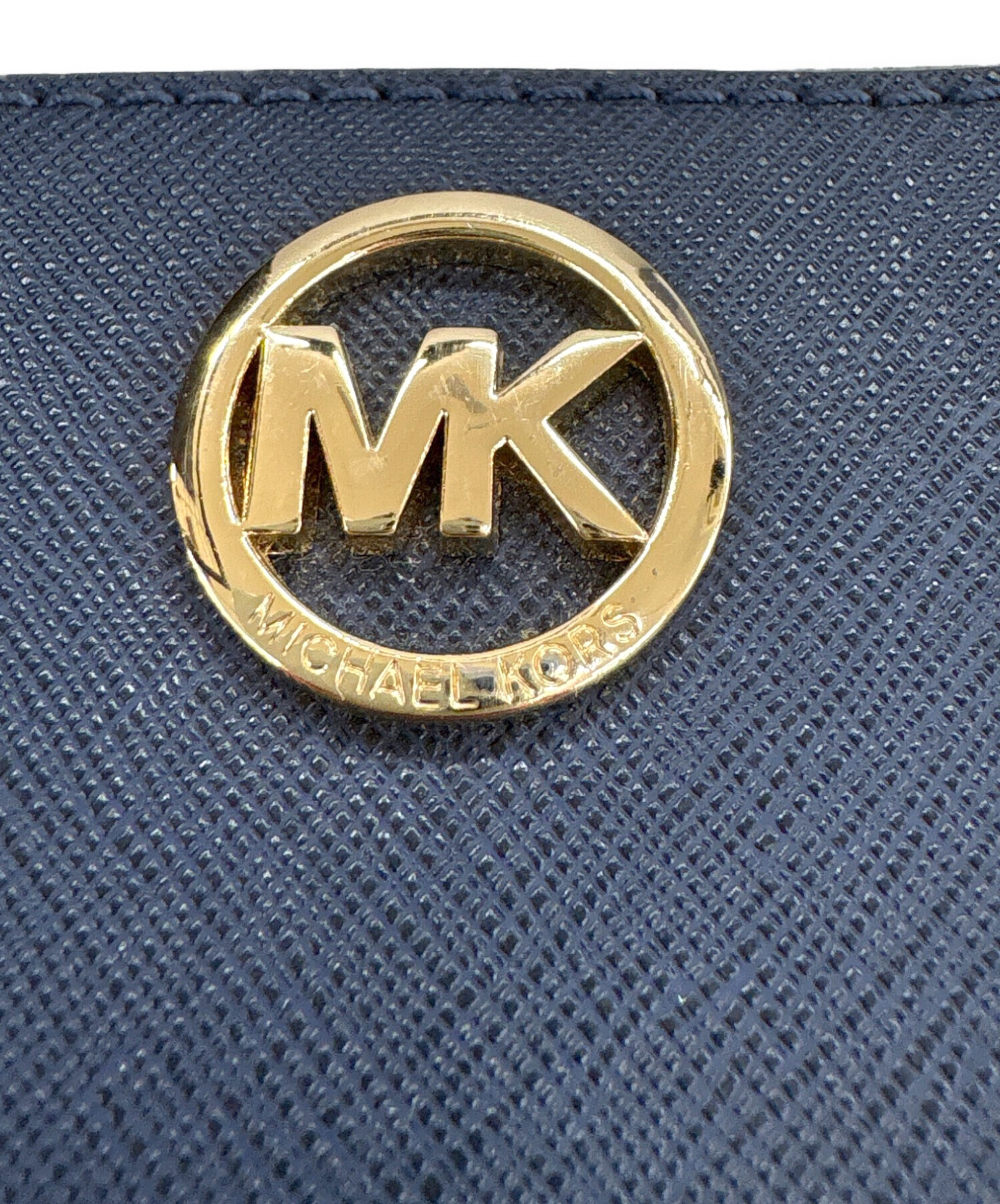 中古・古着通販】MICHAEL KORS (マイケル・コース) 長財布 ネイビー 