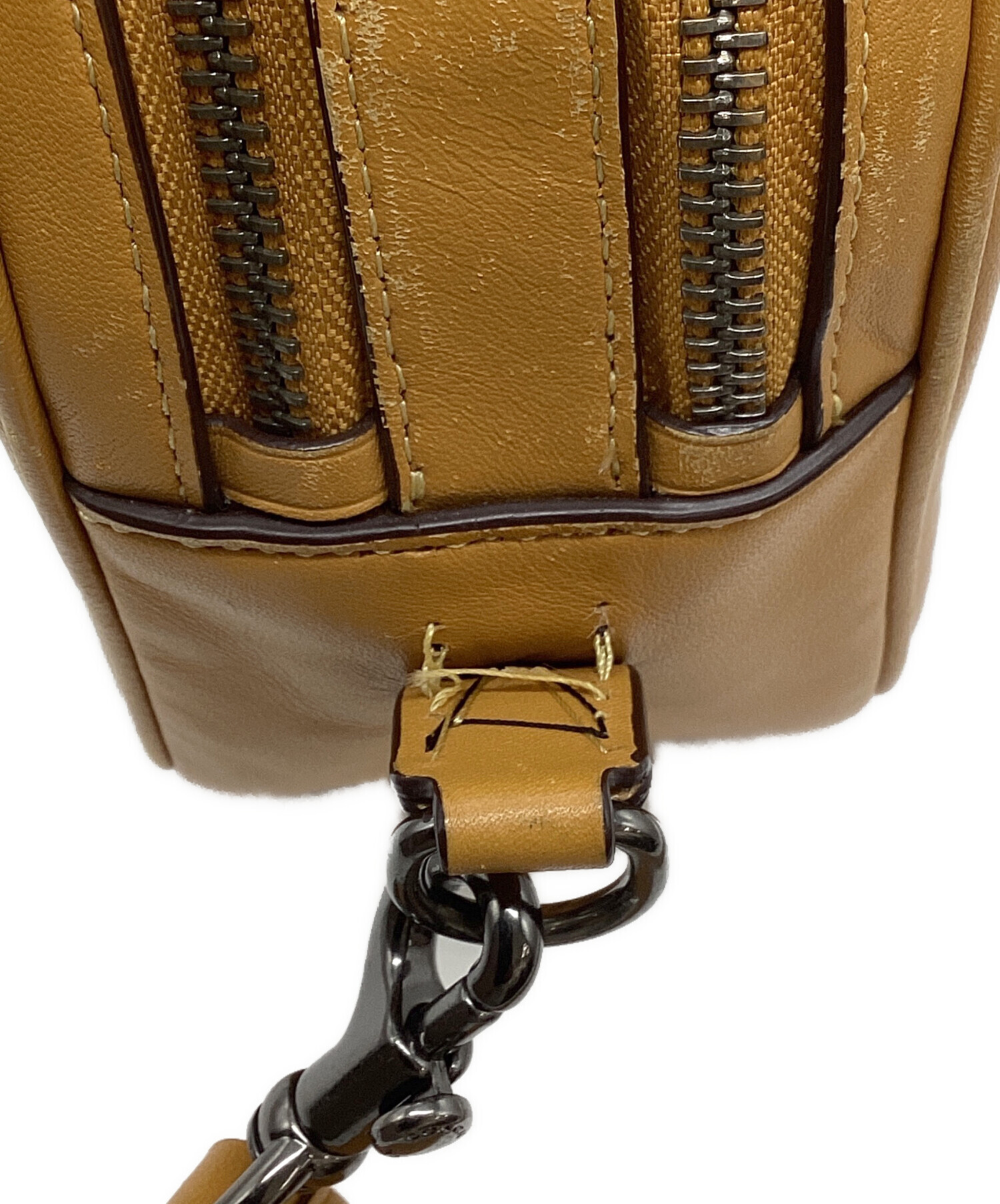中古・古着通販】COACH (コーチ) ショルダーバッグ イエロー｜ブランド