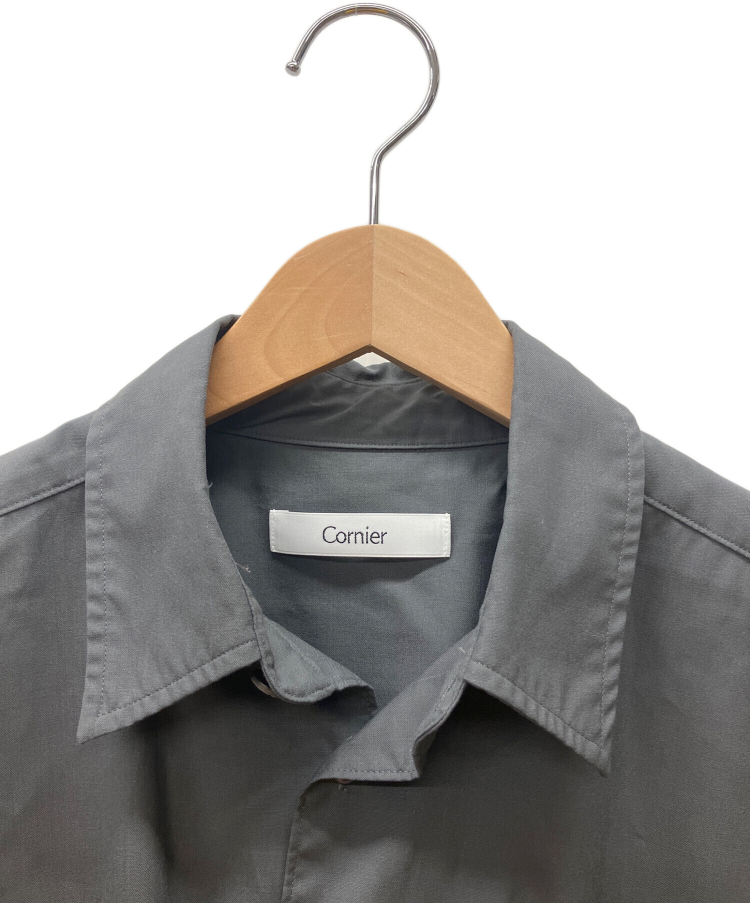 中古・古着通販】cornier (コルニエ) 長袖シャツ グレー サイズ:XS