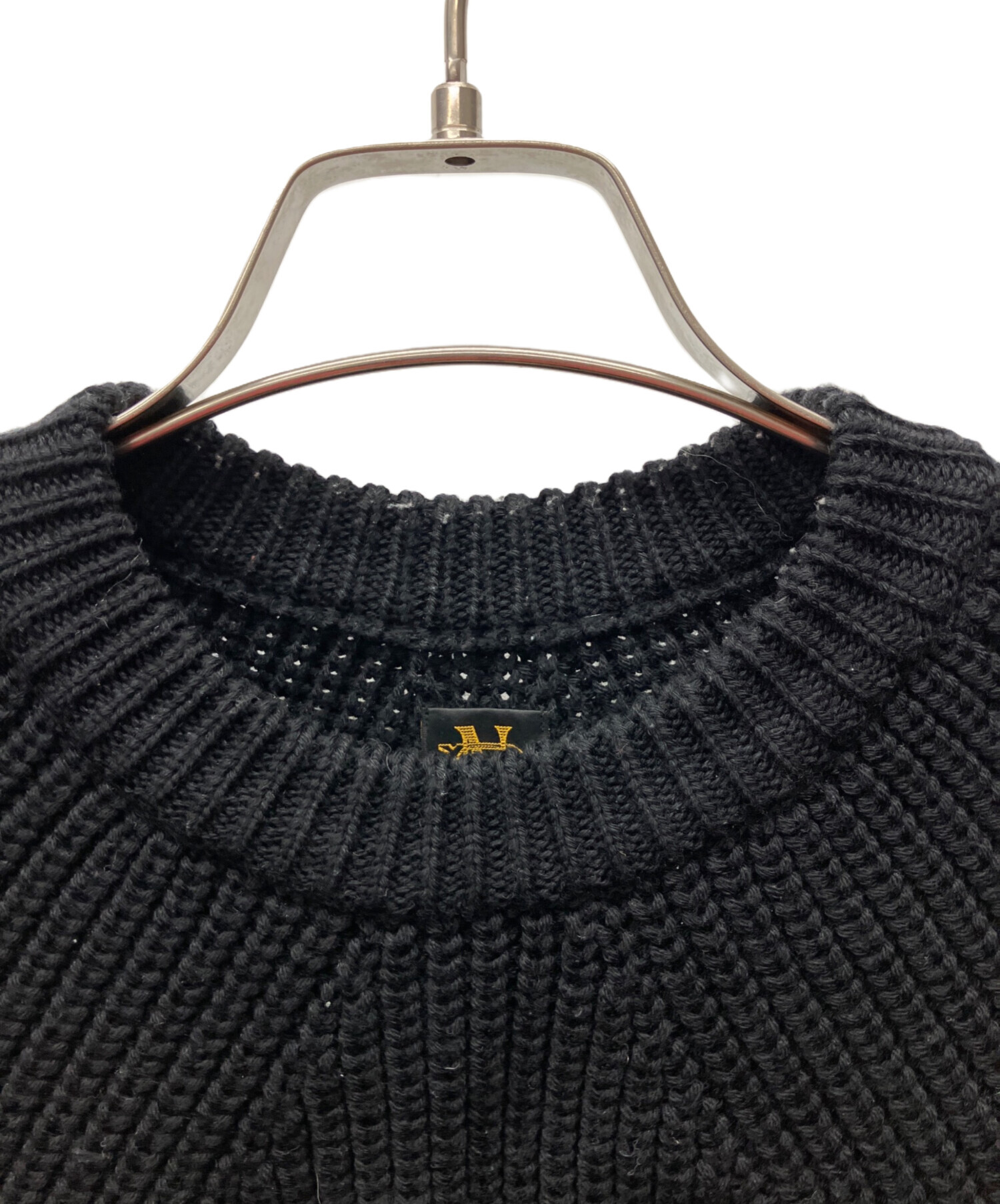 中古・古着通販】BATONER (バトナ―) 厚手ニット ブラック サイズ:1