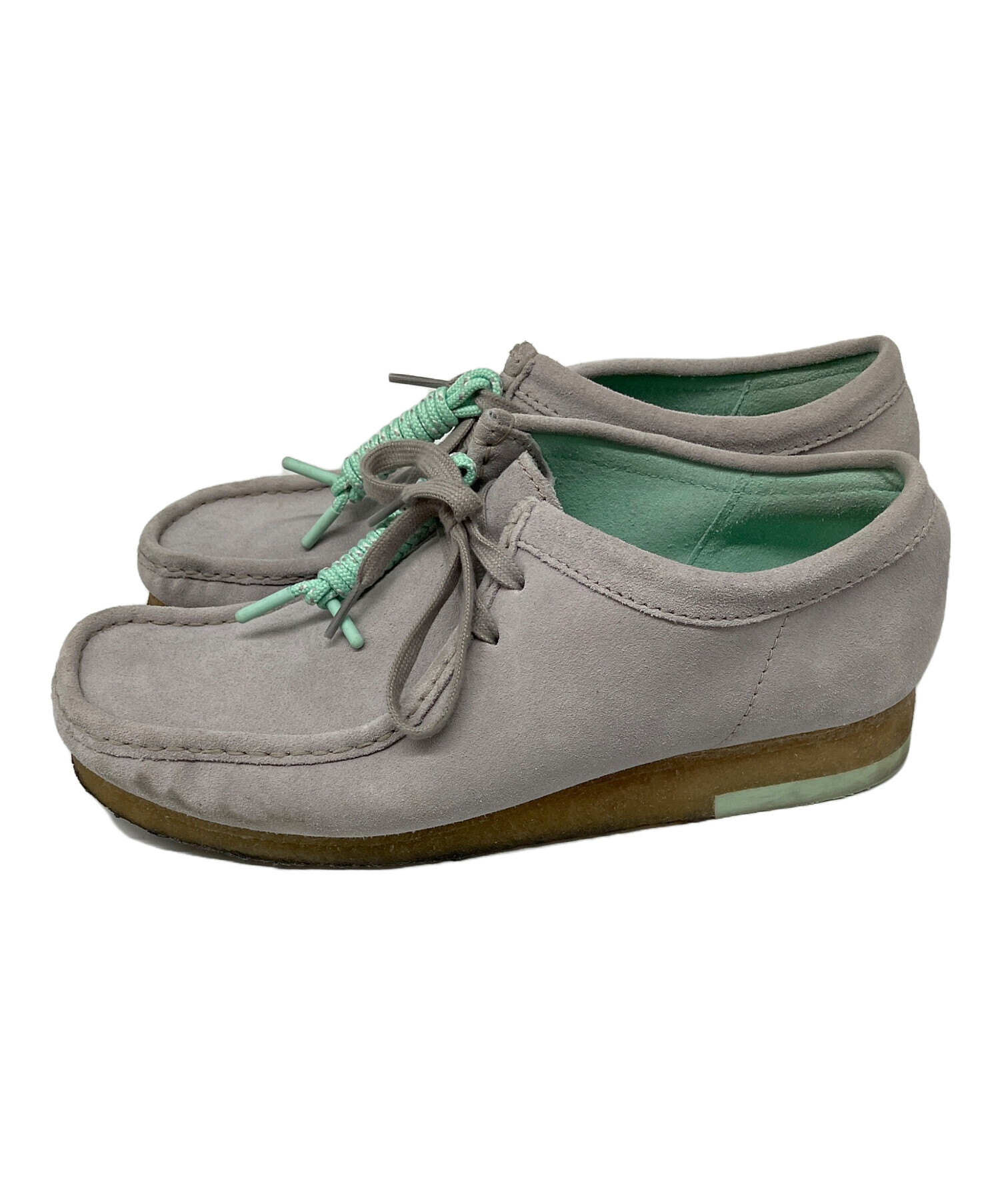 中古・古着通販】CLARKS (クラークス) ワラビーシューズ グレー サイズ