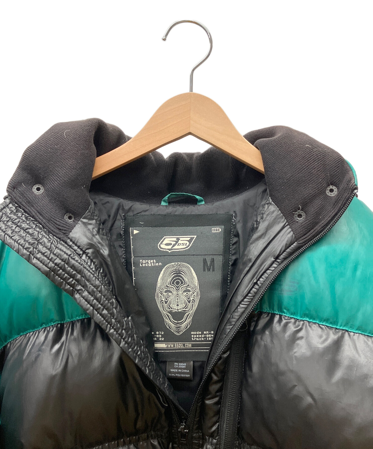 中古・古着通販】55DIESEL (ディーゼル) ダウンジャケット ブラック