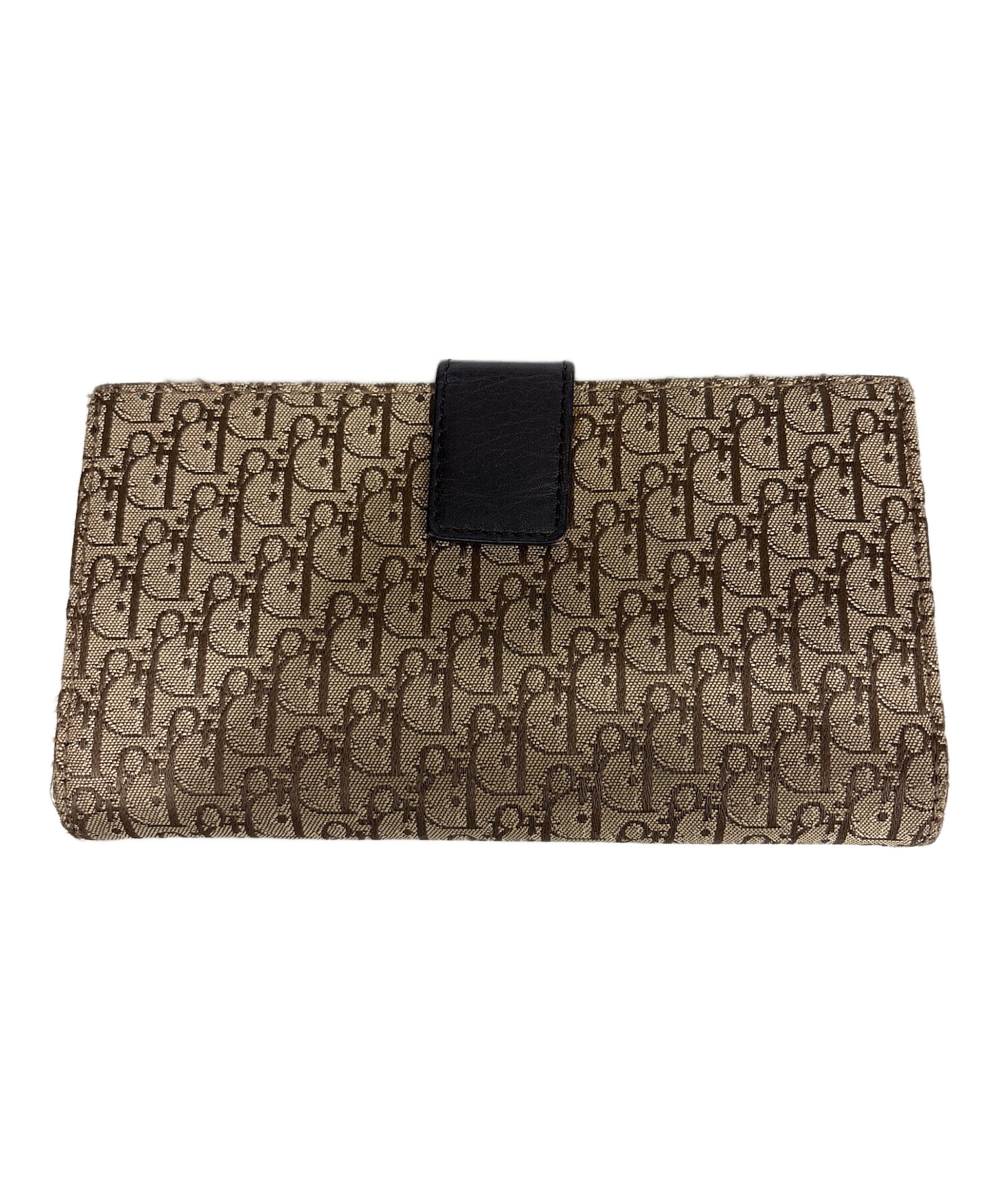 希少！Christian Dior ディオール　長財布　トロッター柄　ブラウン Christian Dior トロッター柄 長財布 ブラウン ディオール 人気柄