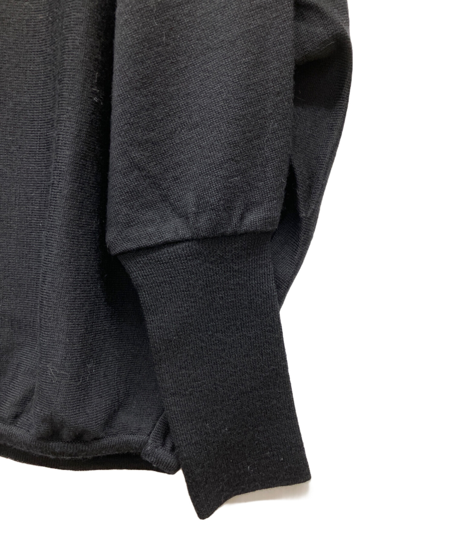 中古・古着通販】BEARDSLEY (ビアズリー) 薄手ニット ブラック サイズ