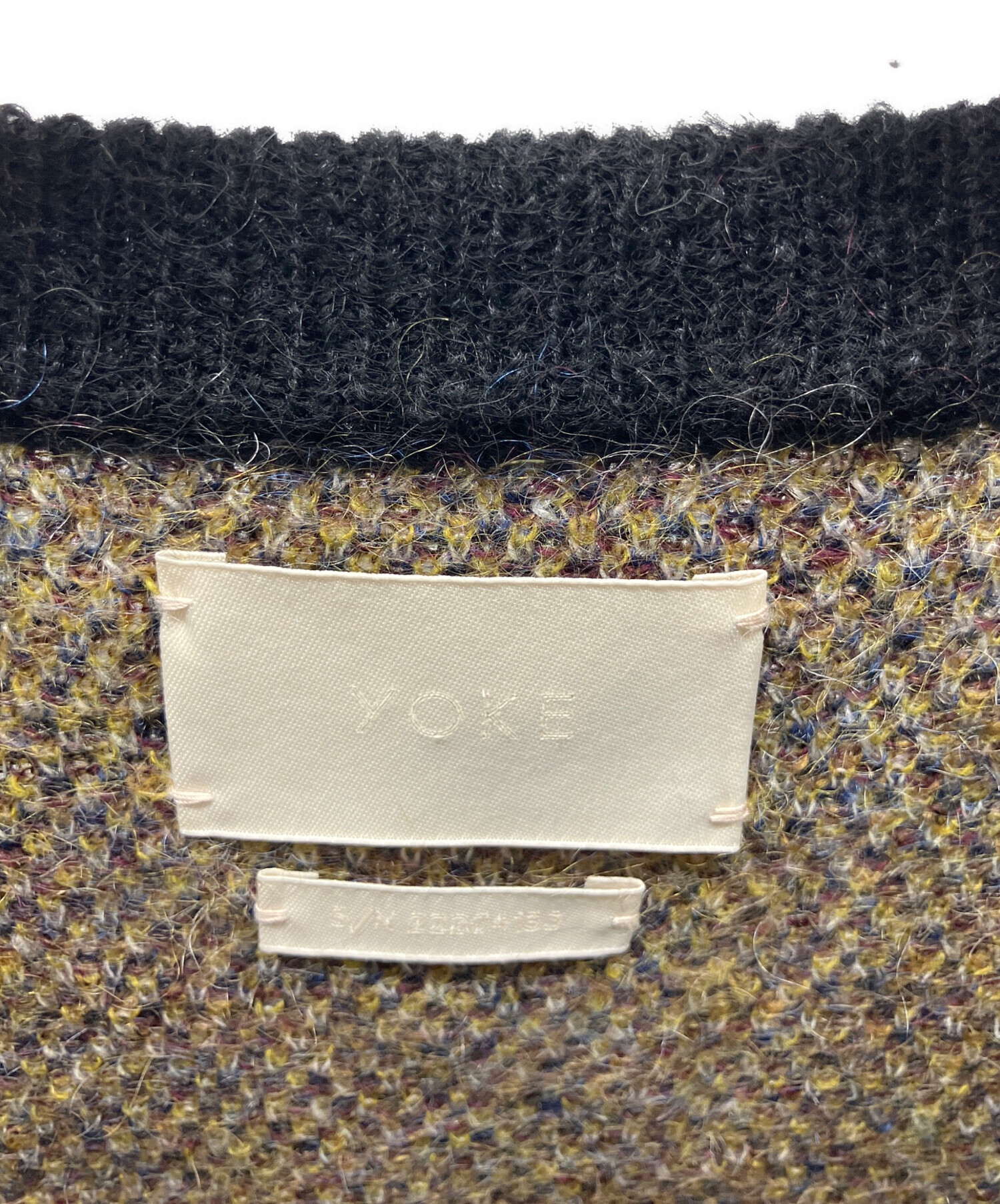YOKE STILL JACQUARD CREWNECK サイズ2 YOKE | STILL JACQUARD CREWNECK(DUSTY BLUE) | スティルジャガード