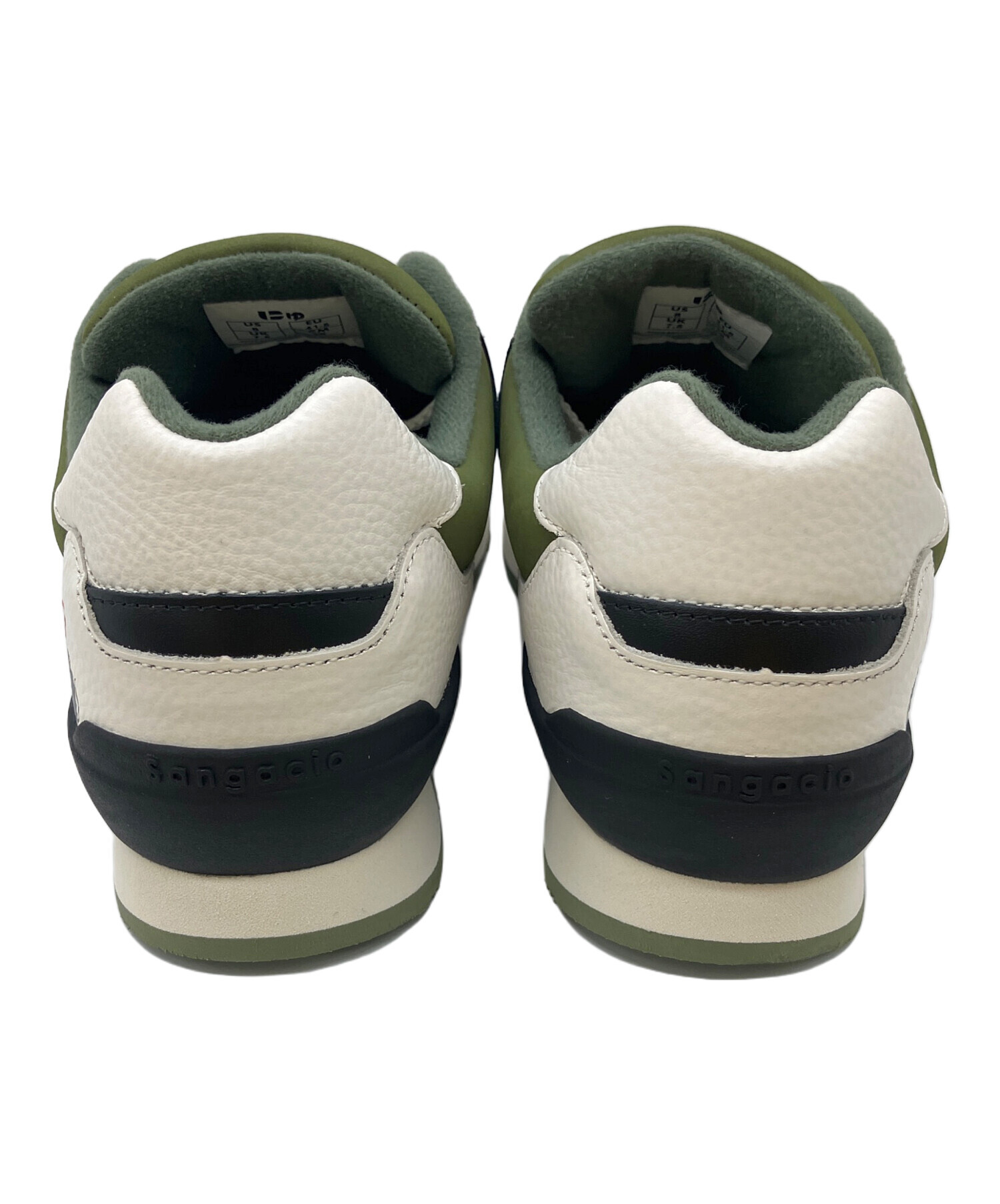 SANGACIO スニーカー US 6.5 グリーン/ベージュ SANGACIO スニーカー