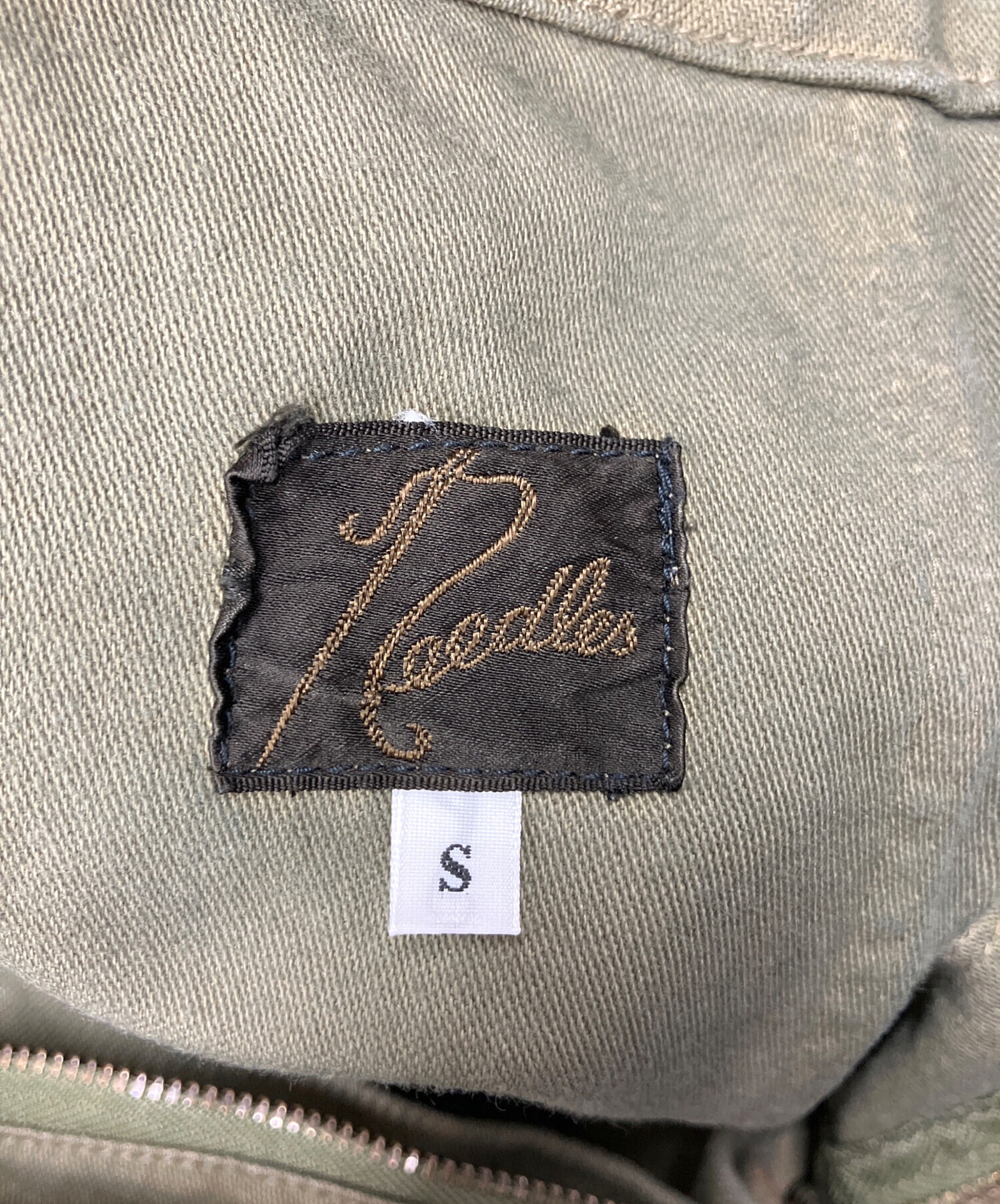 中古・古着通販】Needles (ニードルズ) ベイカーパンツ カーキ サイズ