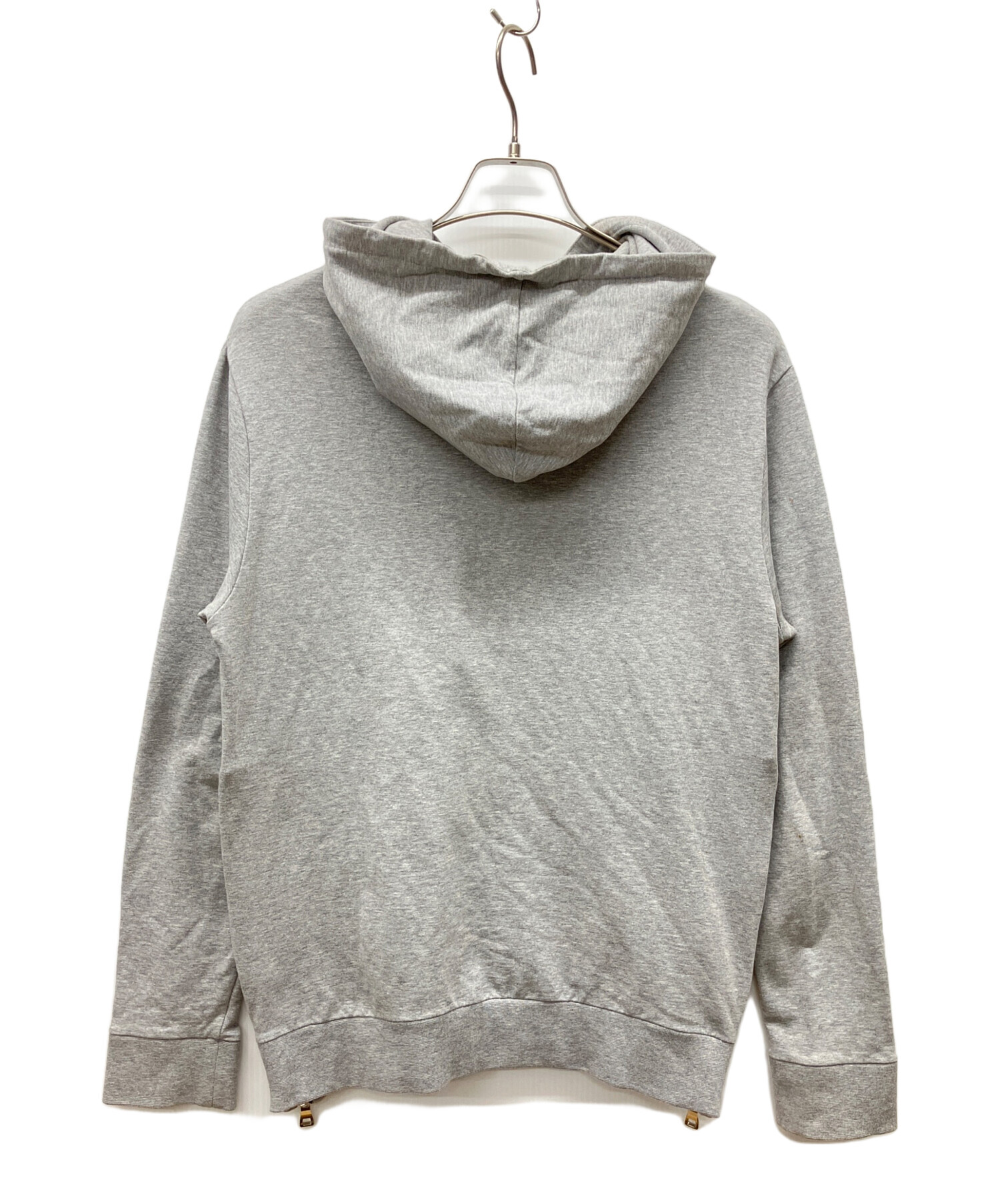 中古・古着通販】BALMAIN (バルマン) プルオーバーパーカー グレー 中古・古着通販】BALMAIN (バルマン) プルオーバーパーカー グレー