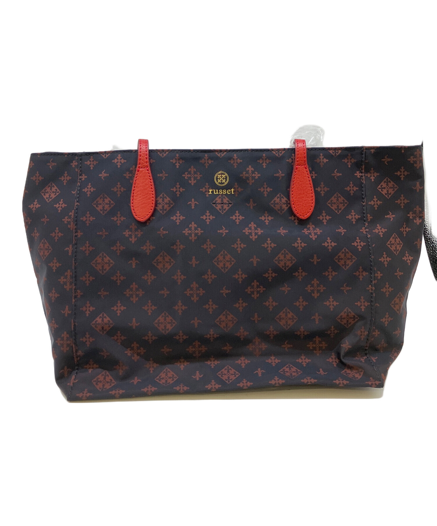 中古・古着通販】russet (ラシット) トートバッグ レッド×ネイビー 