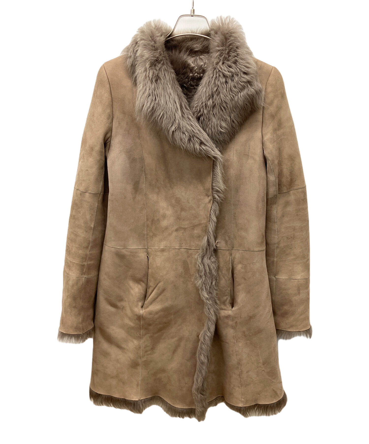 中古・古着通販】JOSEPH (ジョゼフ) ムートンファーコート ブラウン