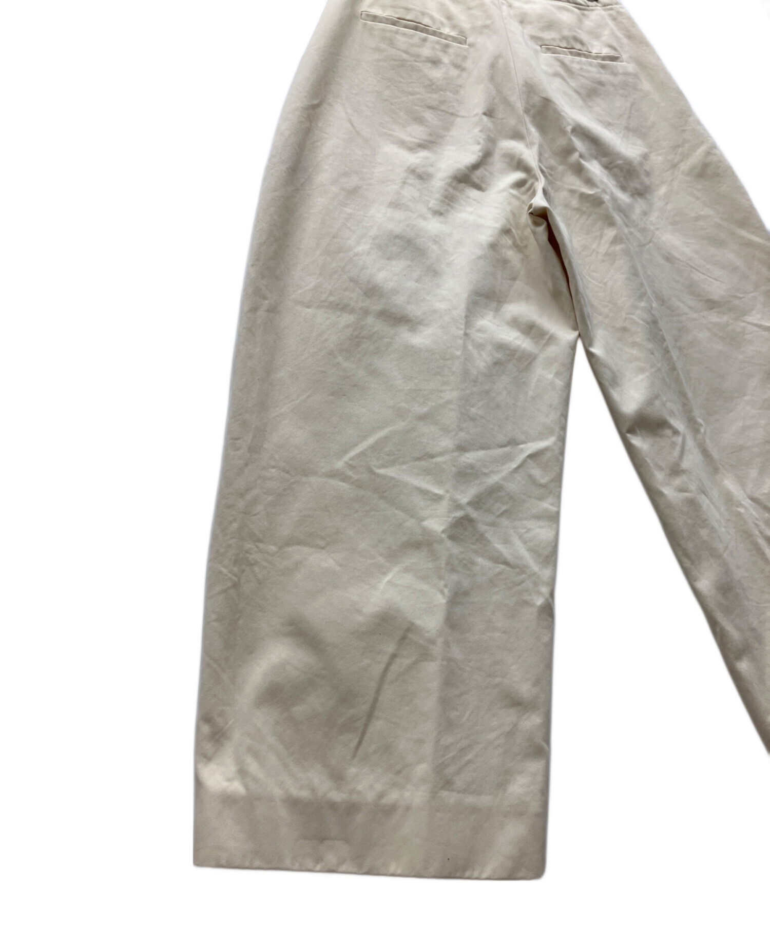 ユーズド 古着 スタジオニコルソン ワイドパンツ ベージュ モード デザイン ユーズド 古着 スタジオニコルソン ワイドパンツ ベージュ モード