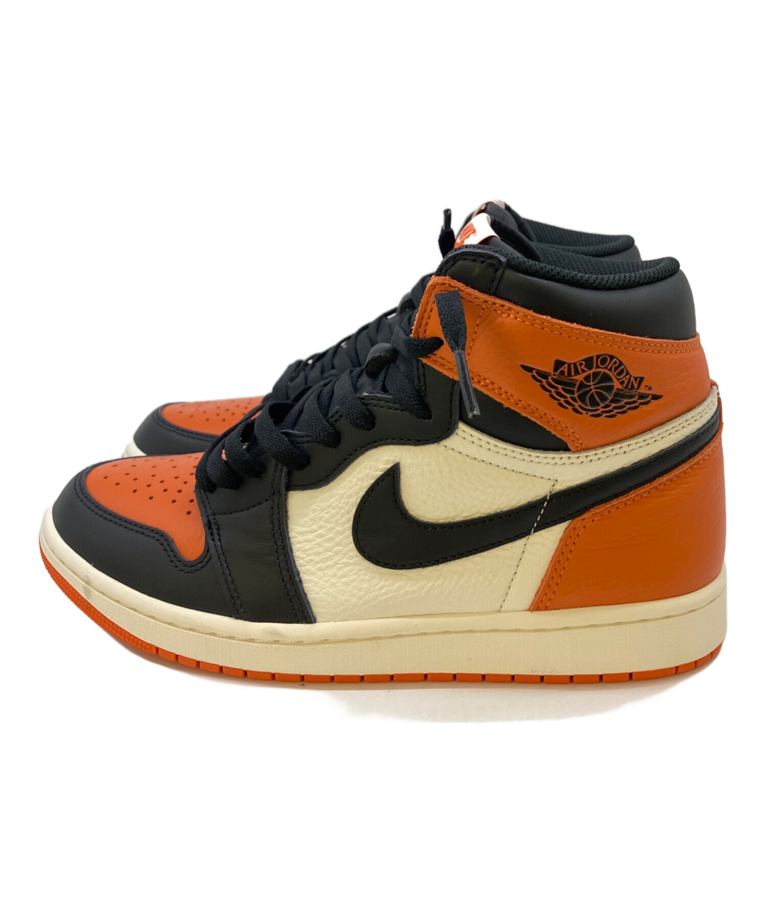 中古・古着通販】NIKE (ナイキ) ハイカットスニーカー オレンジ サイズ