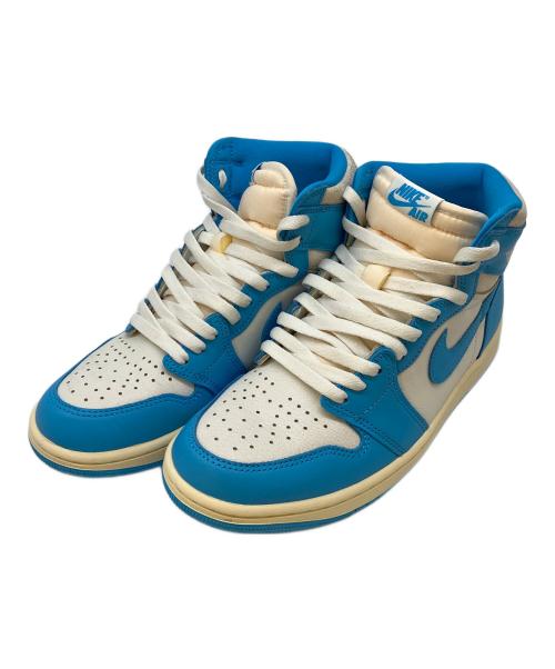 中古・古着通販】NIKE (ナイキ) ハイカットスニーカー ホワイト×ブルー