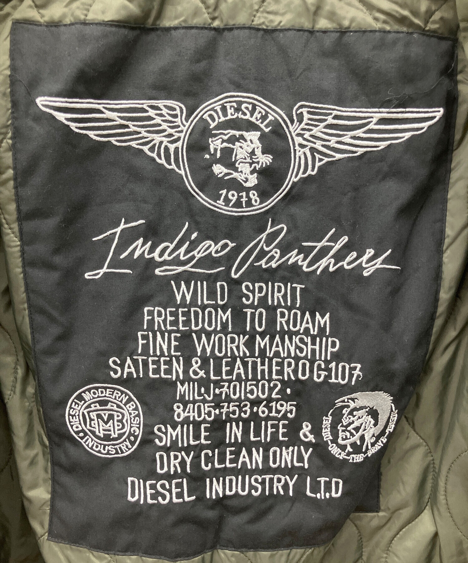 中古・古着通販】DIESEL (ディーゼル) モッズコート カーキ サイズ:XS