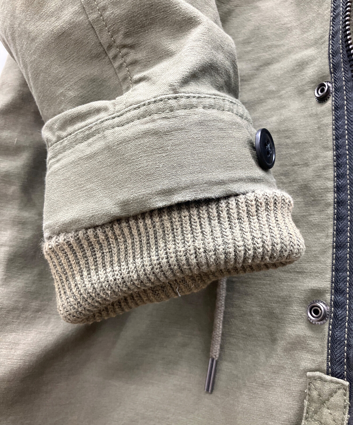 中古・古着通販】DIESEL (ディーゼル) モッズコート カーキ サイズ:XS