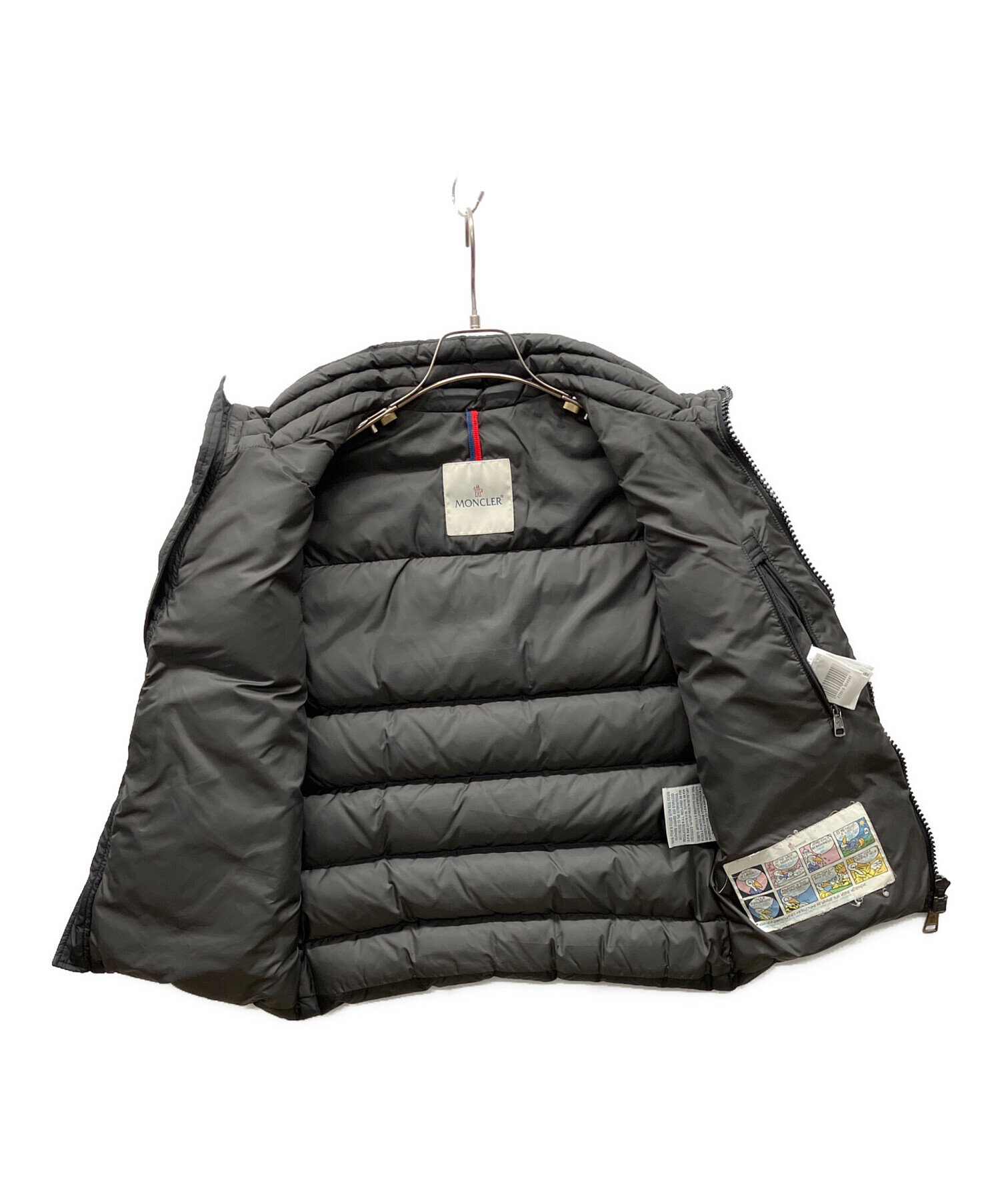 中古・古着通販】MONCLER (モンクレール) ダウンベスト ブラック