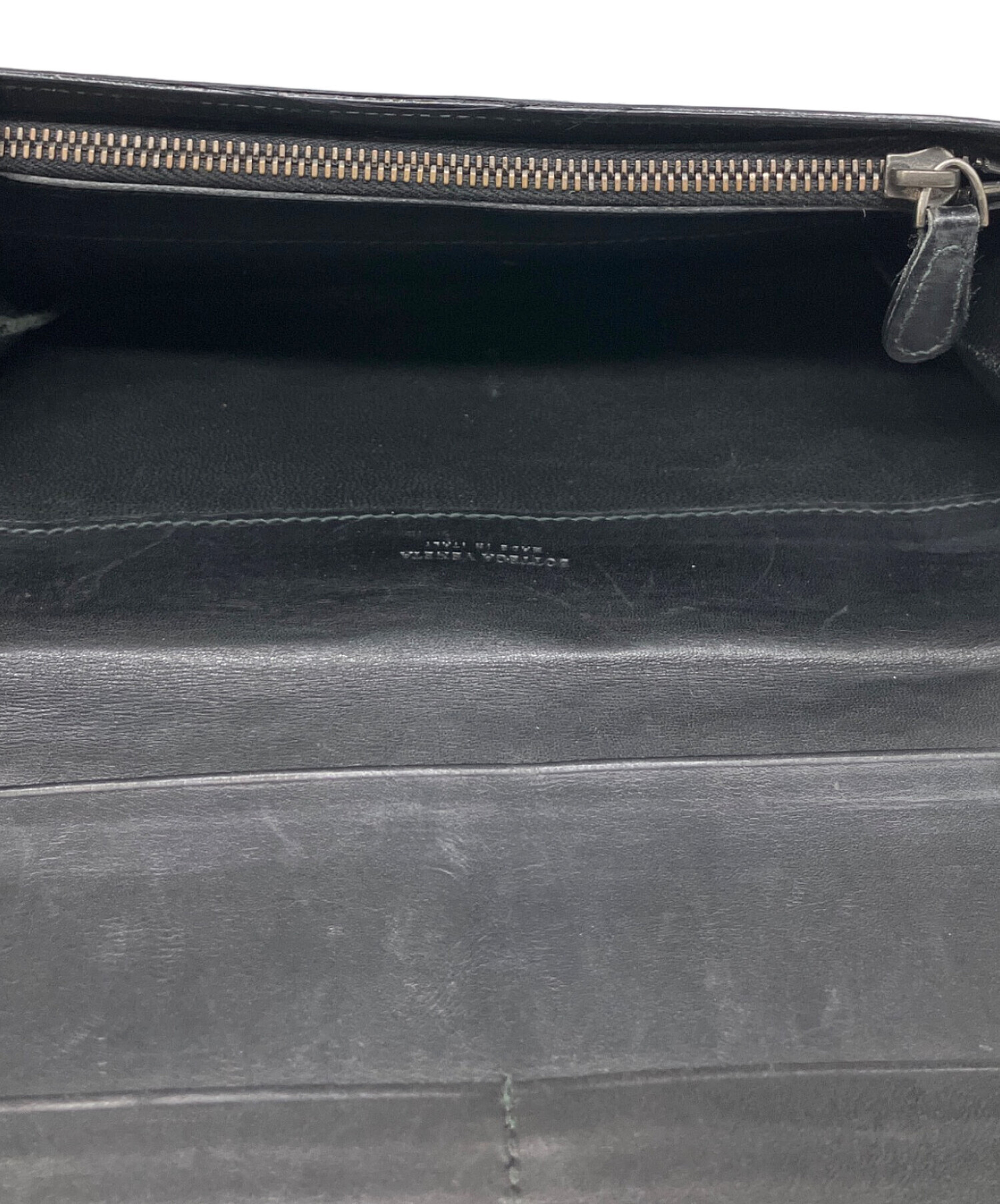 中古・古着通販】BOTTEGA VENETA (ボッテガベネタ) 長財布 ブラック 