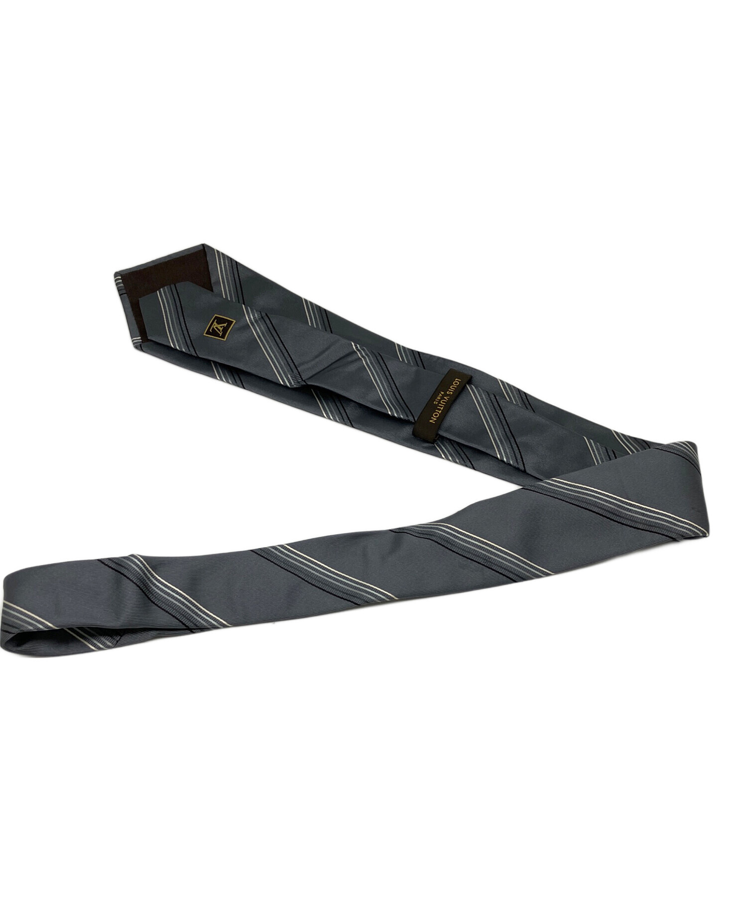 中古・古着通販】LOUIS VUITTON (ルイ ヴィトン) ネクタイ グレー