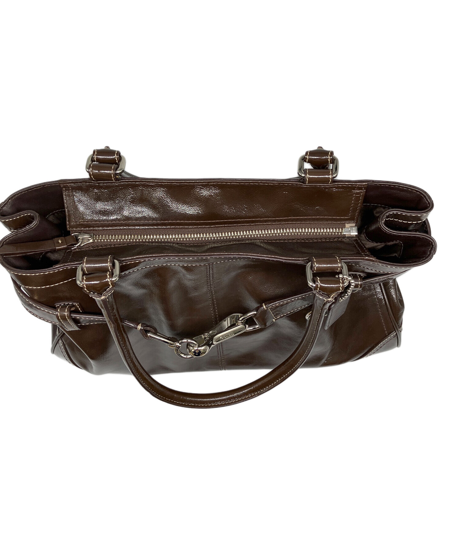 中古・古着通販】COACH (コーチ) トートバッグ ブラウン｜ブランド