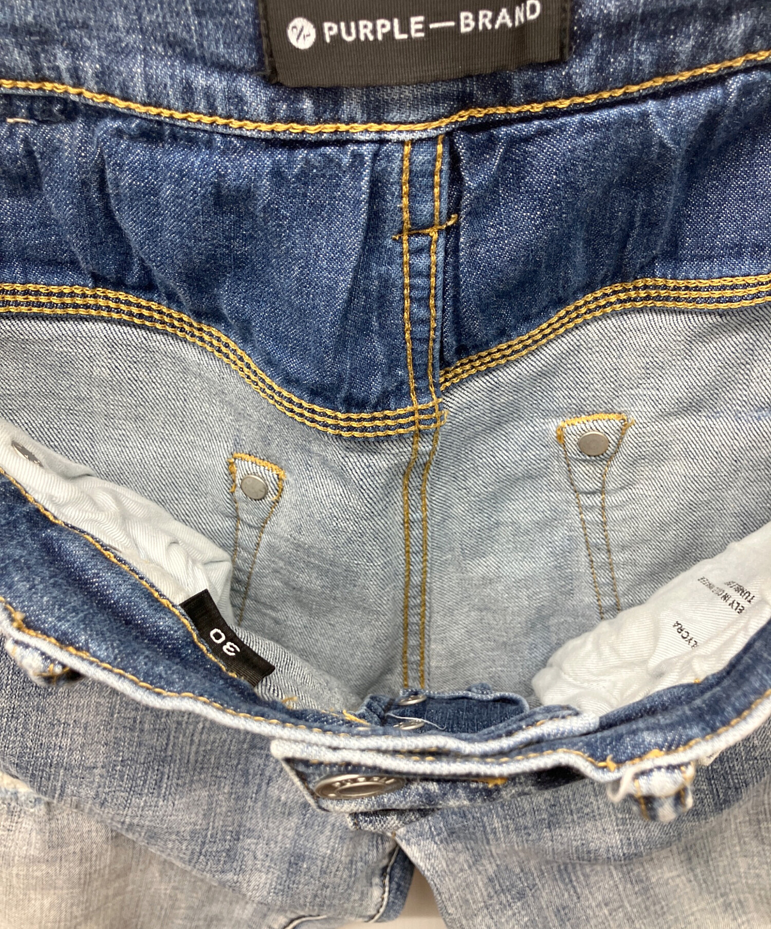 PURPLE BRAND W30 【着画有】 中古・古着通販】PURPLE BRAND (パープルブランド) デニムパンツ