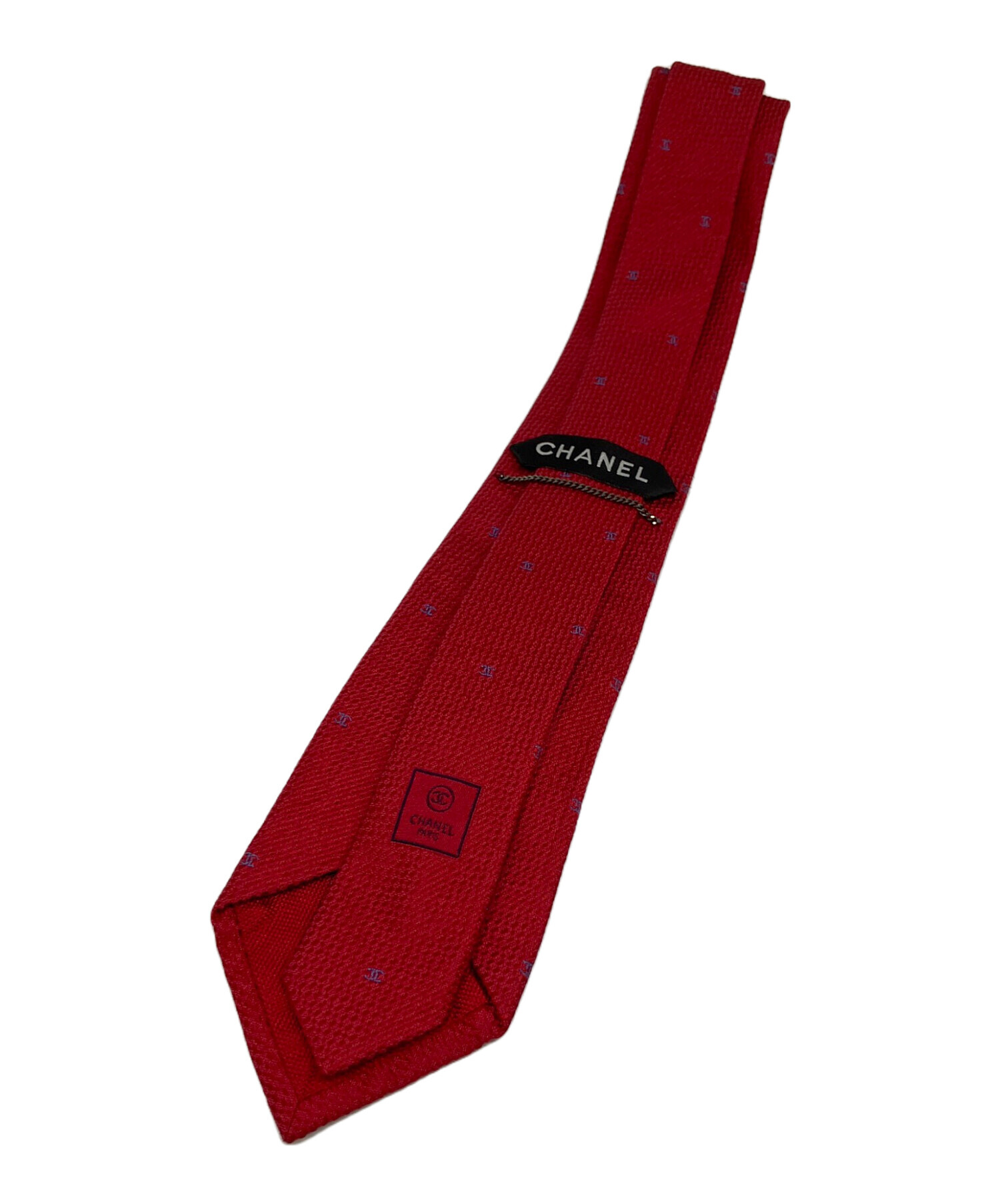 中古・古着通販】CHANEL (シャネル) ネクタイ レッド サイズ:free