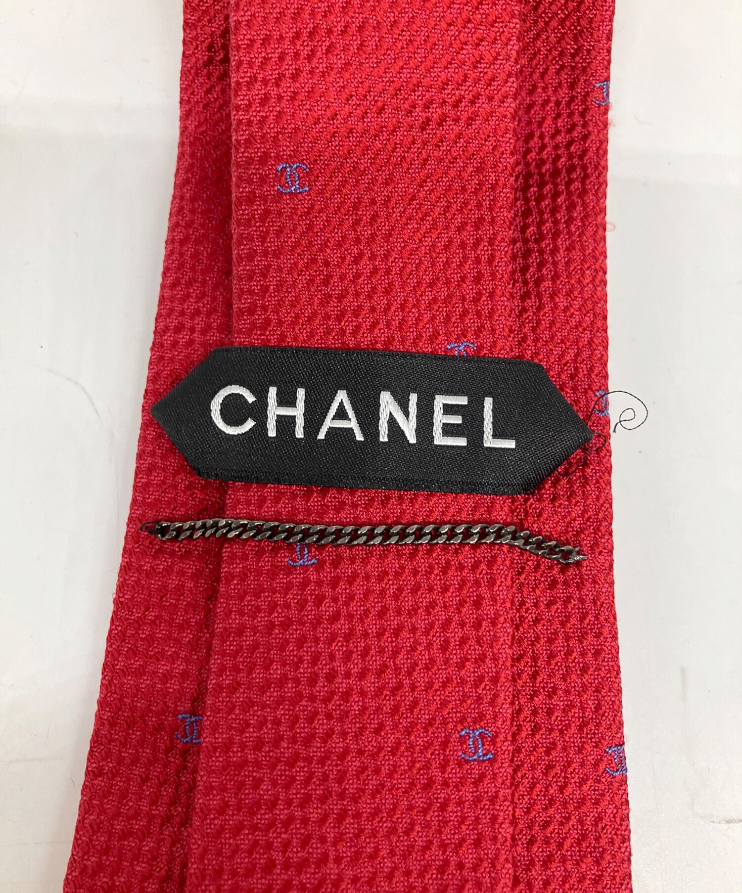 中古・古着通販】CHANEL (シャネル) ネクタイ レッド サイズ:free