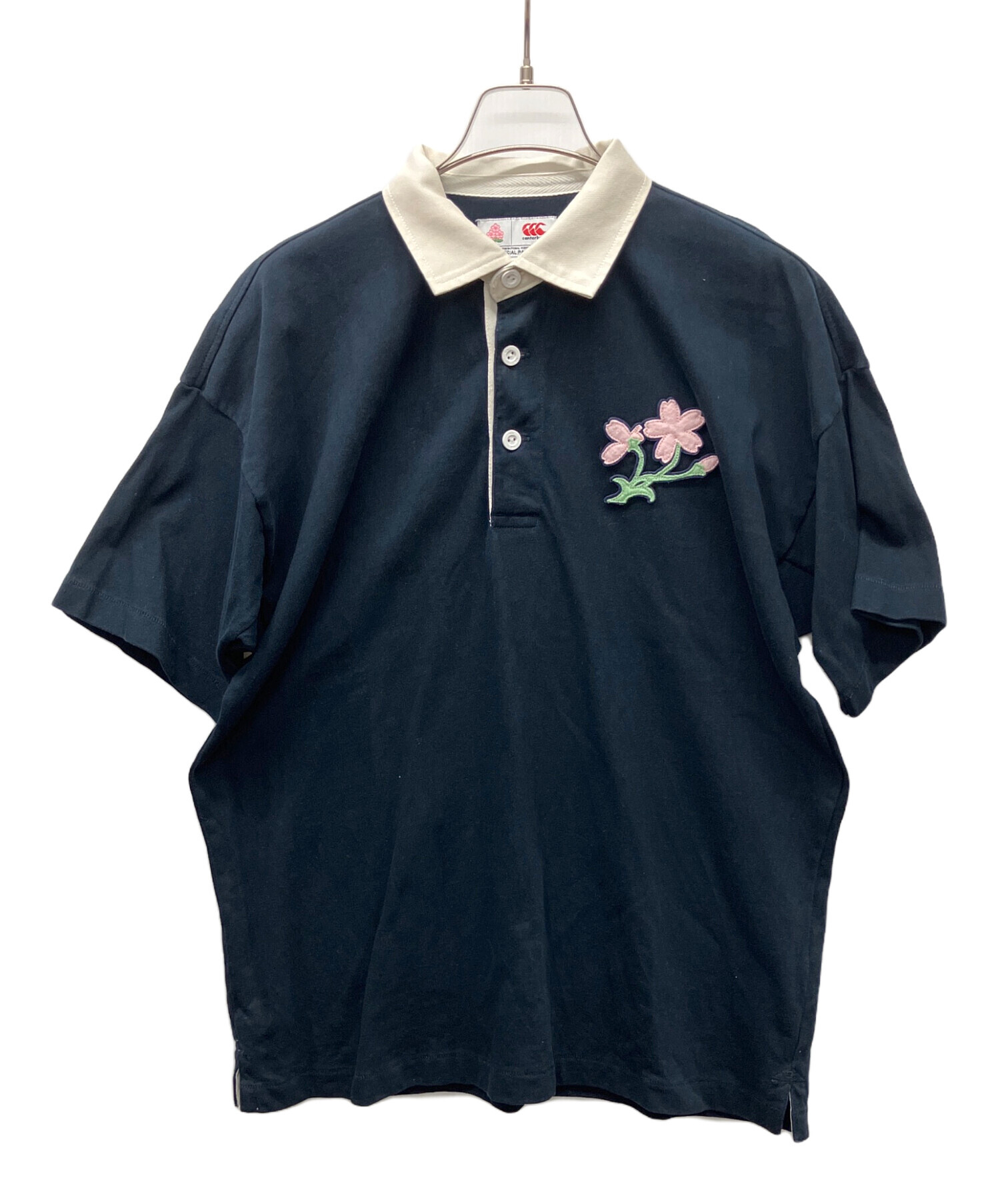 canterbury JAPAN MEDIA POLO ネイビー 5L 中古・古着通販】Canterbury (カンタベリー) ポロシャツ ネイビー