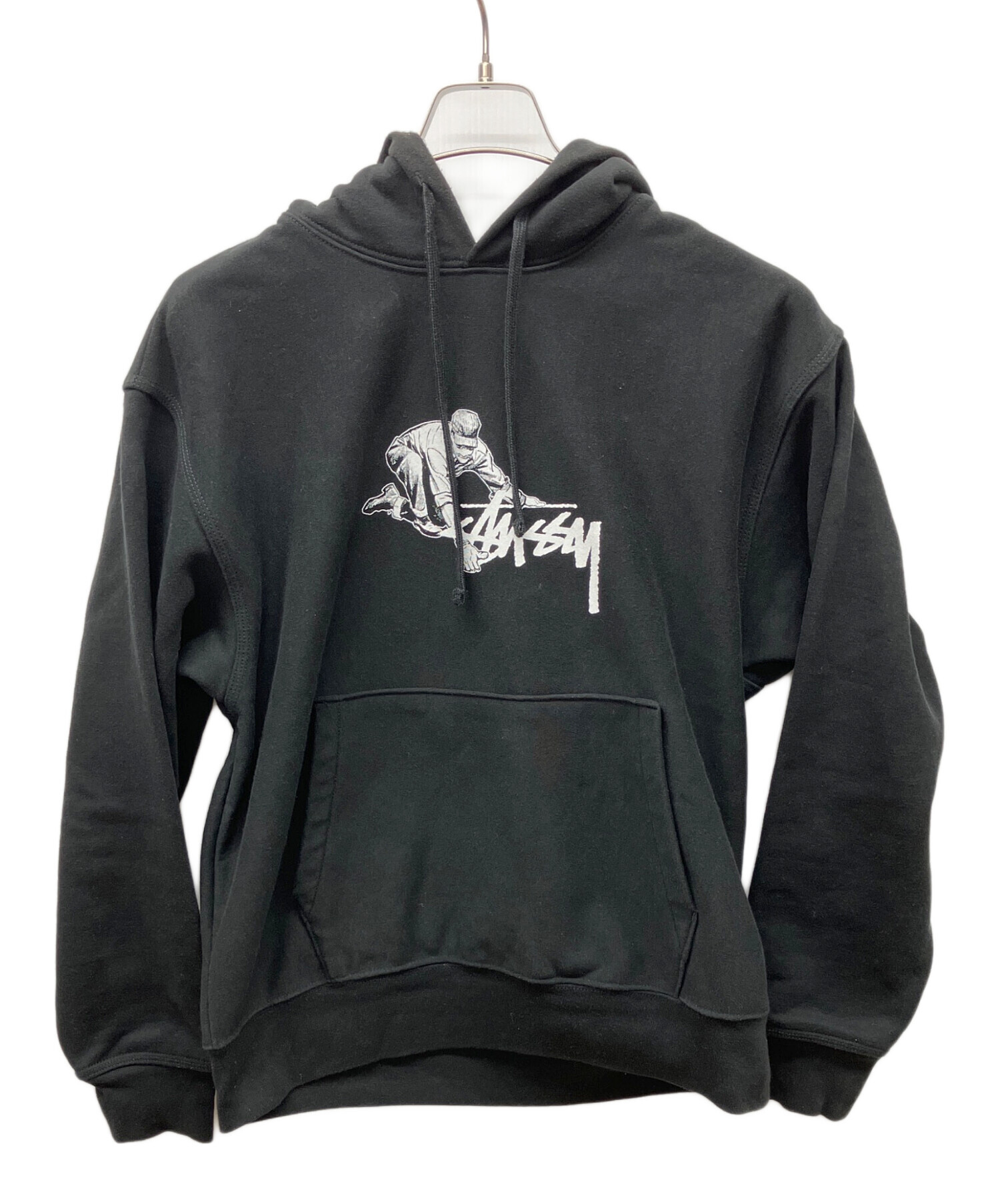 中古・古着通販】stussy (ステューシー) パーカー ブラック サイズ:S