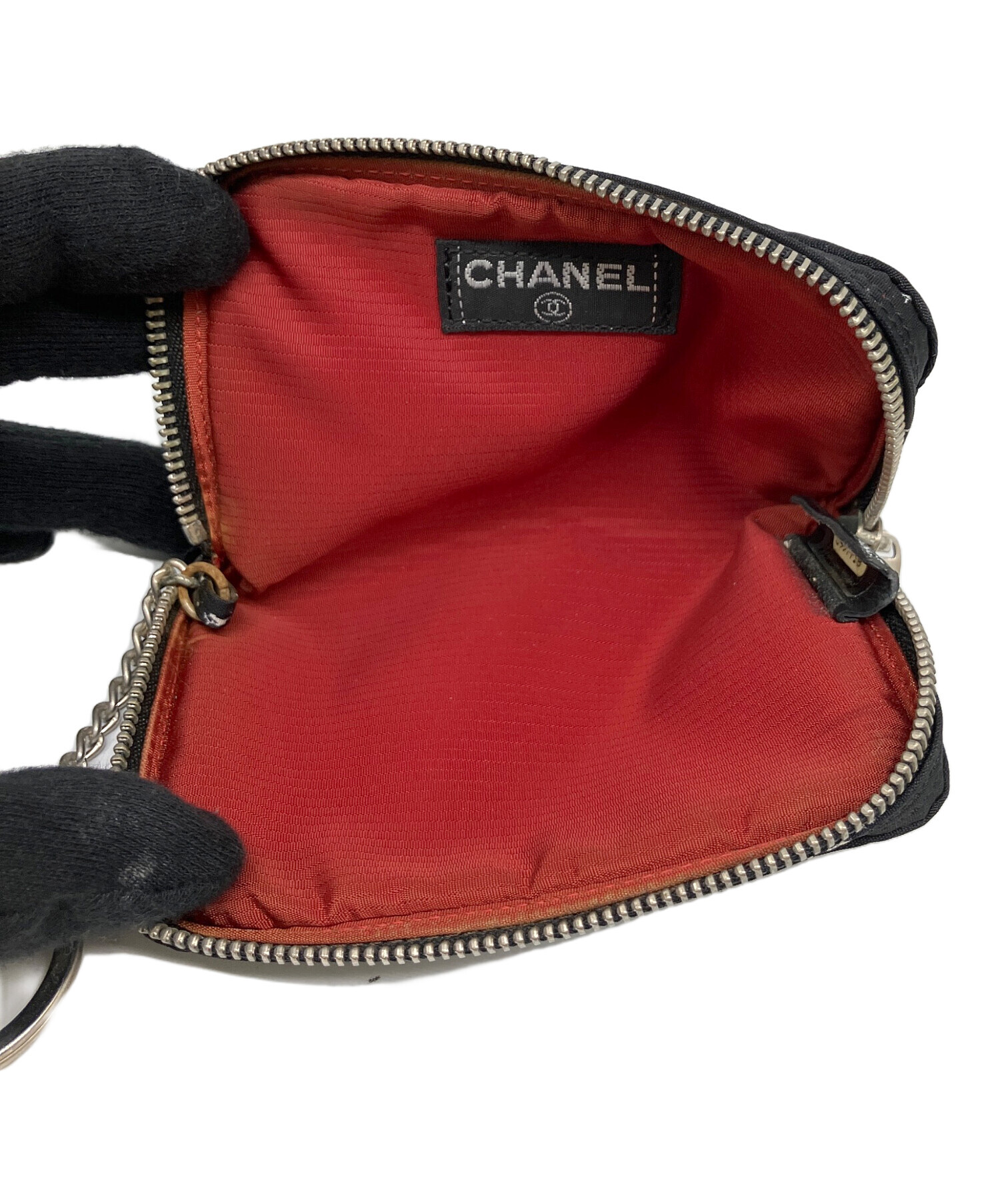 中古・古着通販】CHANEL (シャネル) ポーチ/トラベルライン ブラック