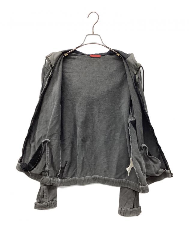 新品同様 PRADA プラダ シルクブレンド ジップパーカー ジャケット サイズ44 グレー レディース 古着 中古 USED 中古・古着通販】PRADA (プラダ) ジップパーカー グレー サイズ:M