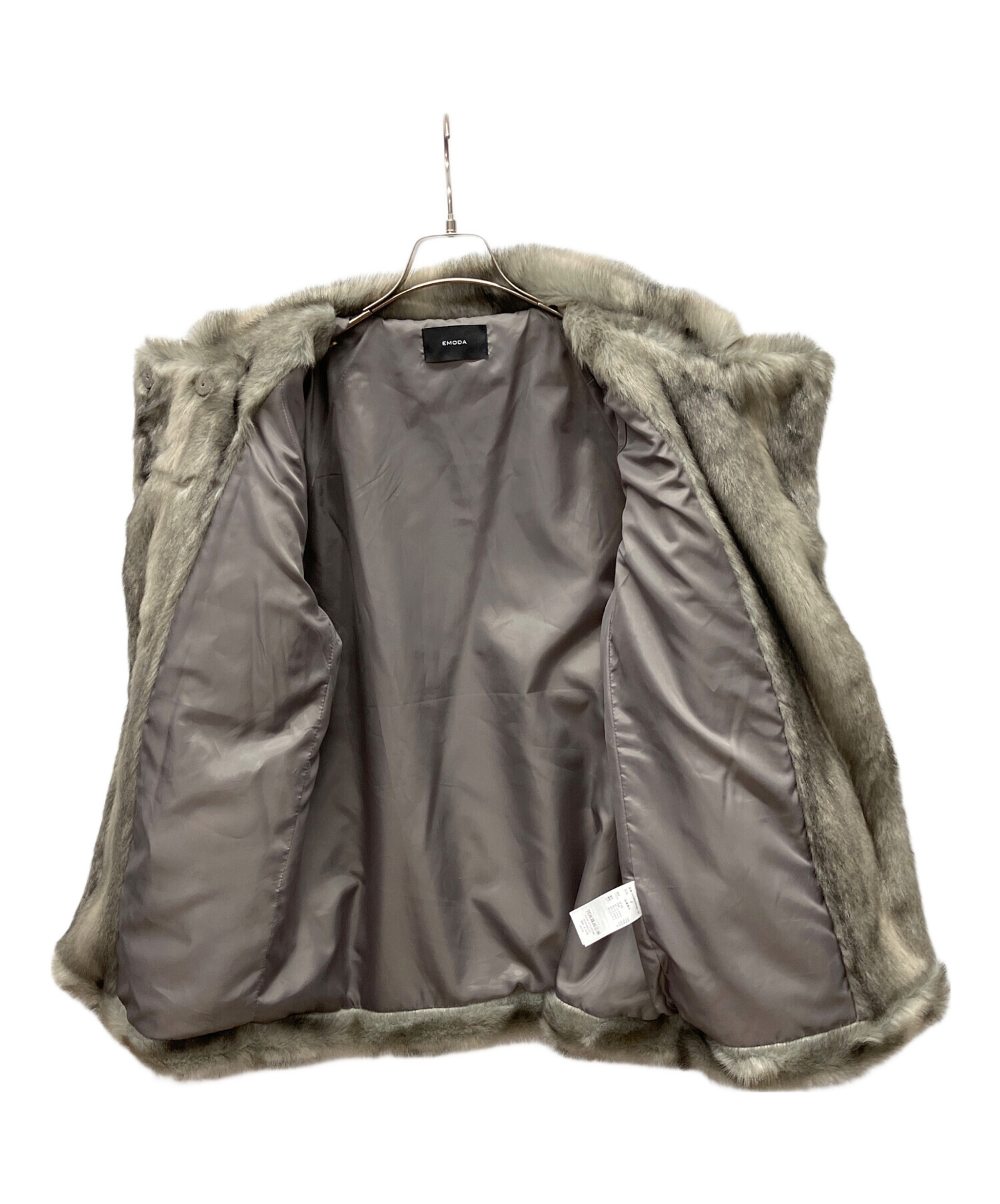 中古・古着通販】EMODA (エモダ) ファージャケット グレー サイズ:free