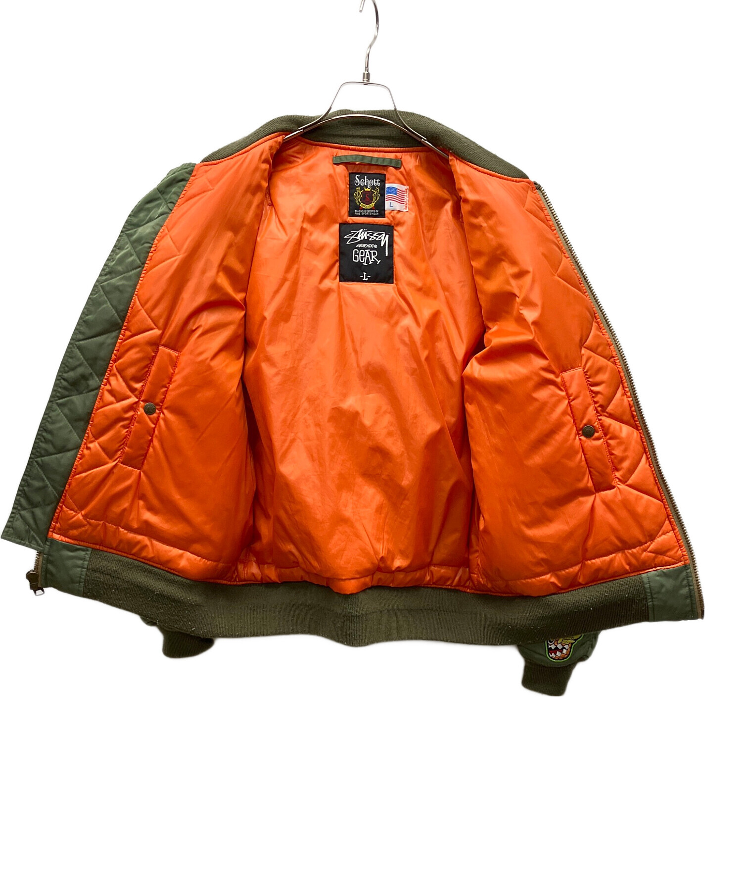 中古・古着通販】stussy (ステューシー) Schott (ショット) フライト