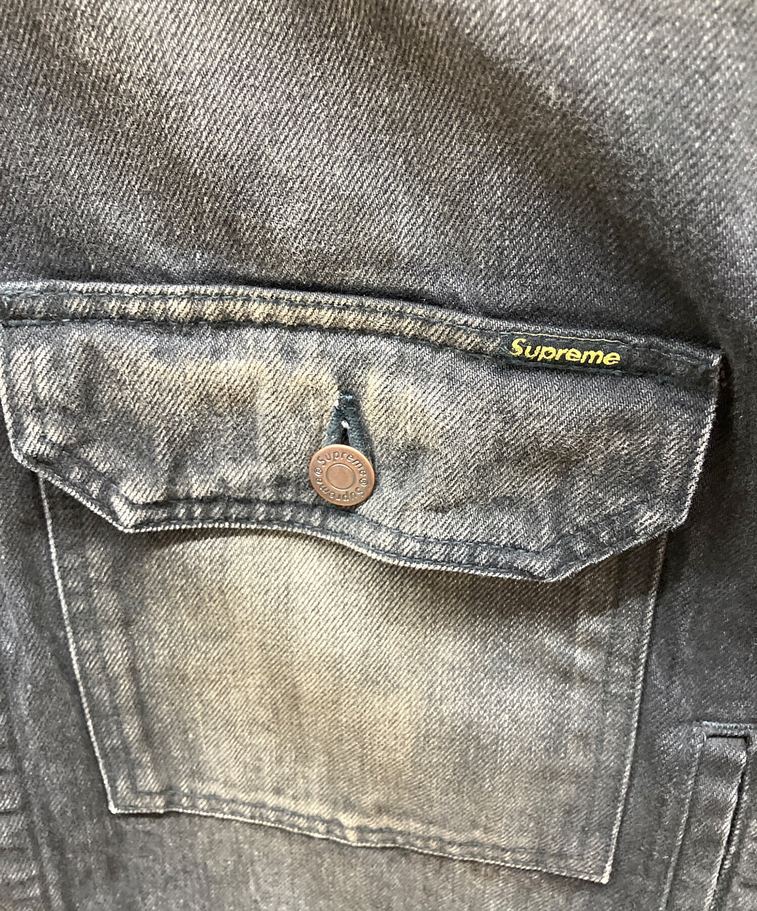 中古・古着通販】SUPREME (シュプリーム) Distressed Selvedge Trucker