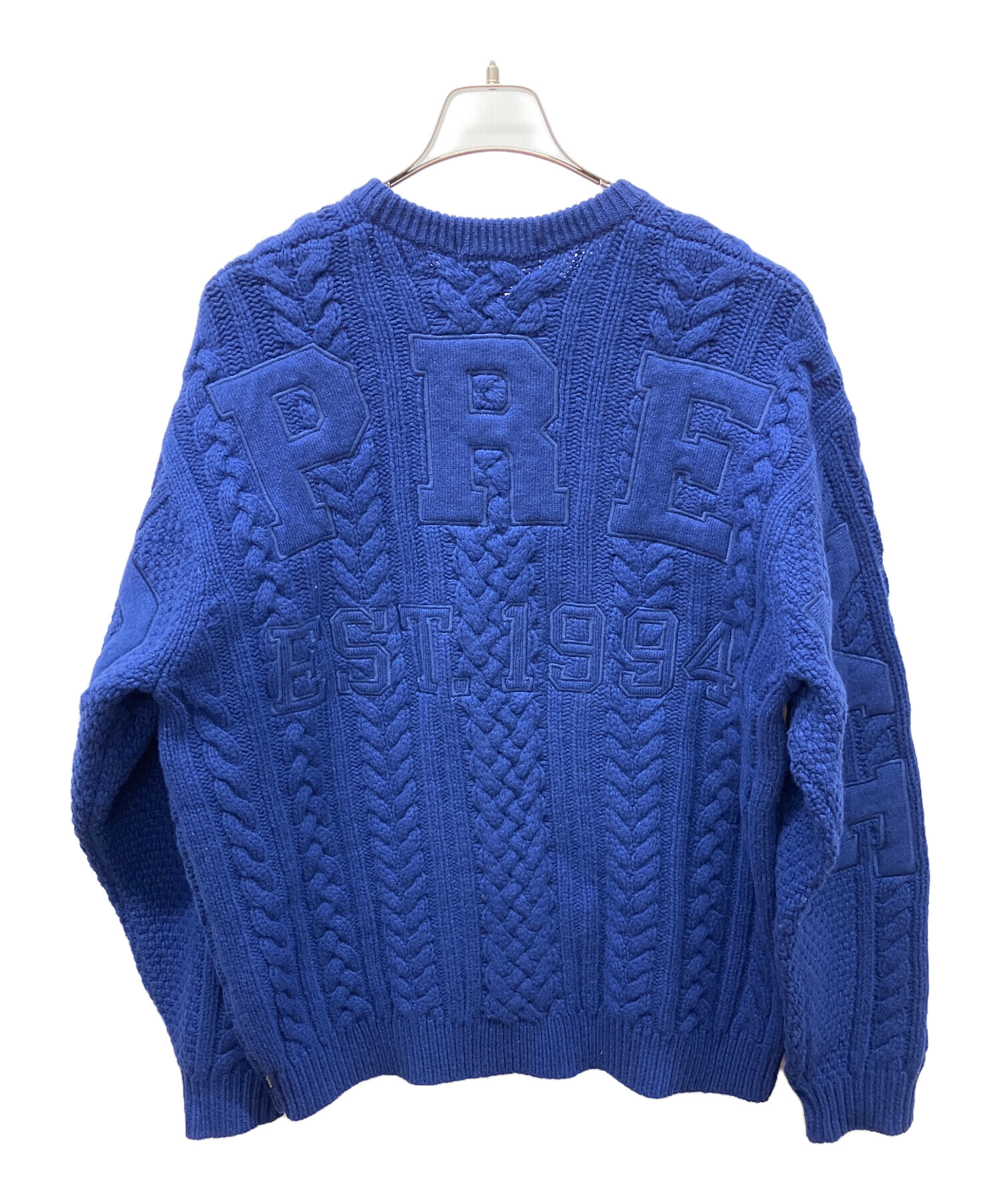 バ*ス様 Supreme Appliqué Cable Knit Sweater 中古・古着通販】SUPREME (シュプリーム) Applique Cable Knit Sweater