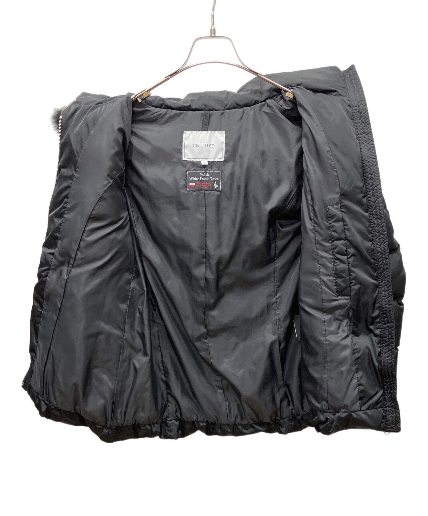 中古・古着通販】UNTITLED (アンタイトル) ダウンジャケット ブラック