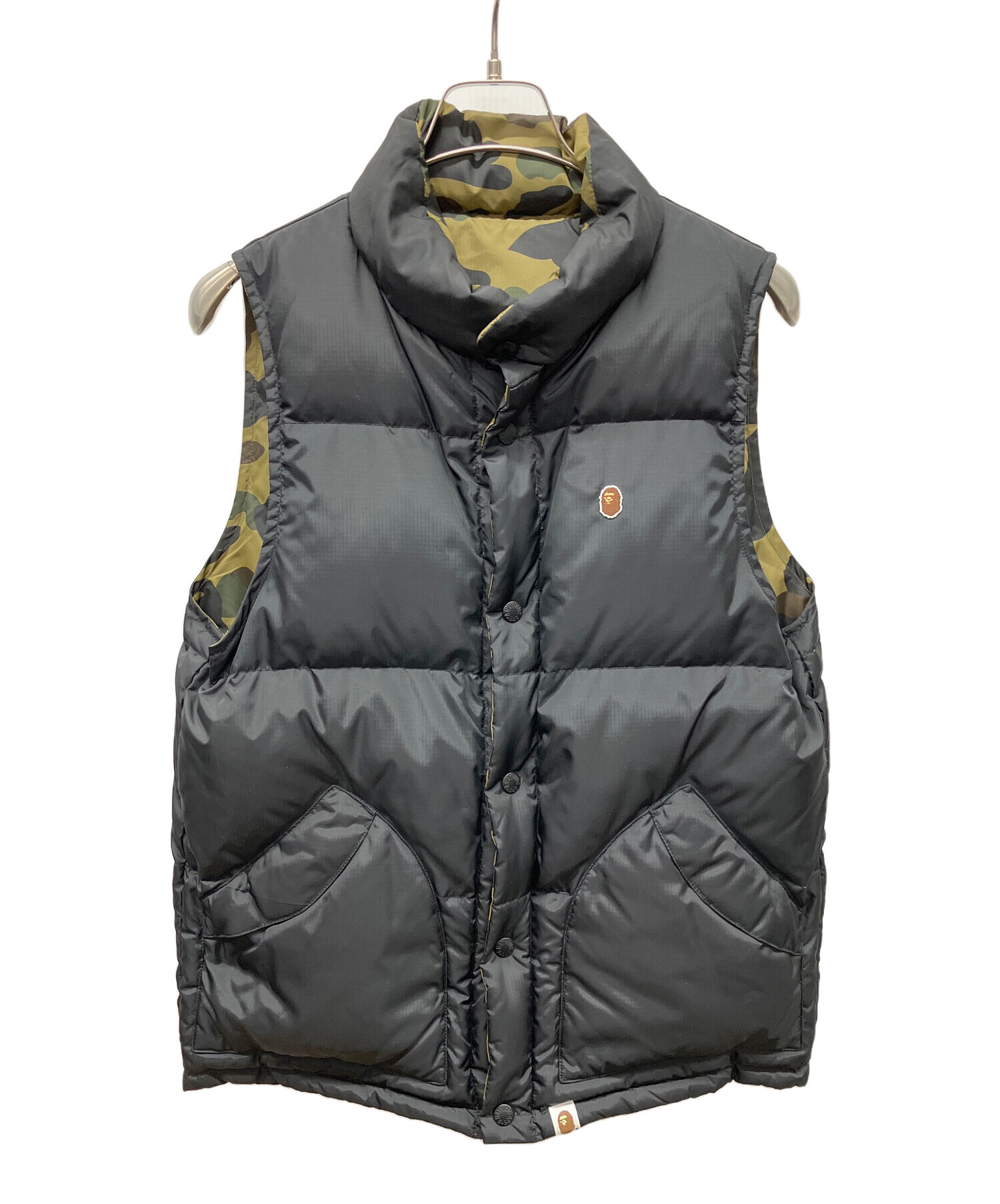 A BATHING APE アベイシングエイプ ダウンジャケット/ダウンベスト メンズ 【古着】【中古】 中古・古着通販】A BATHING APE (ア ベイシング エイプ) 中綿ベスト