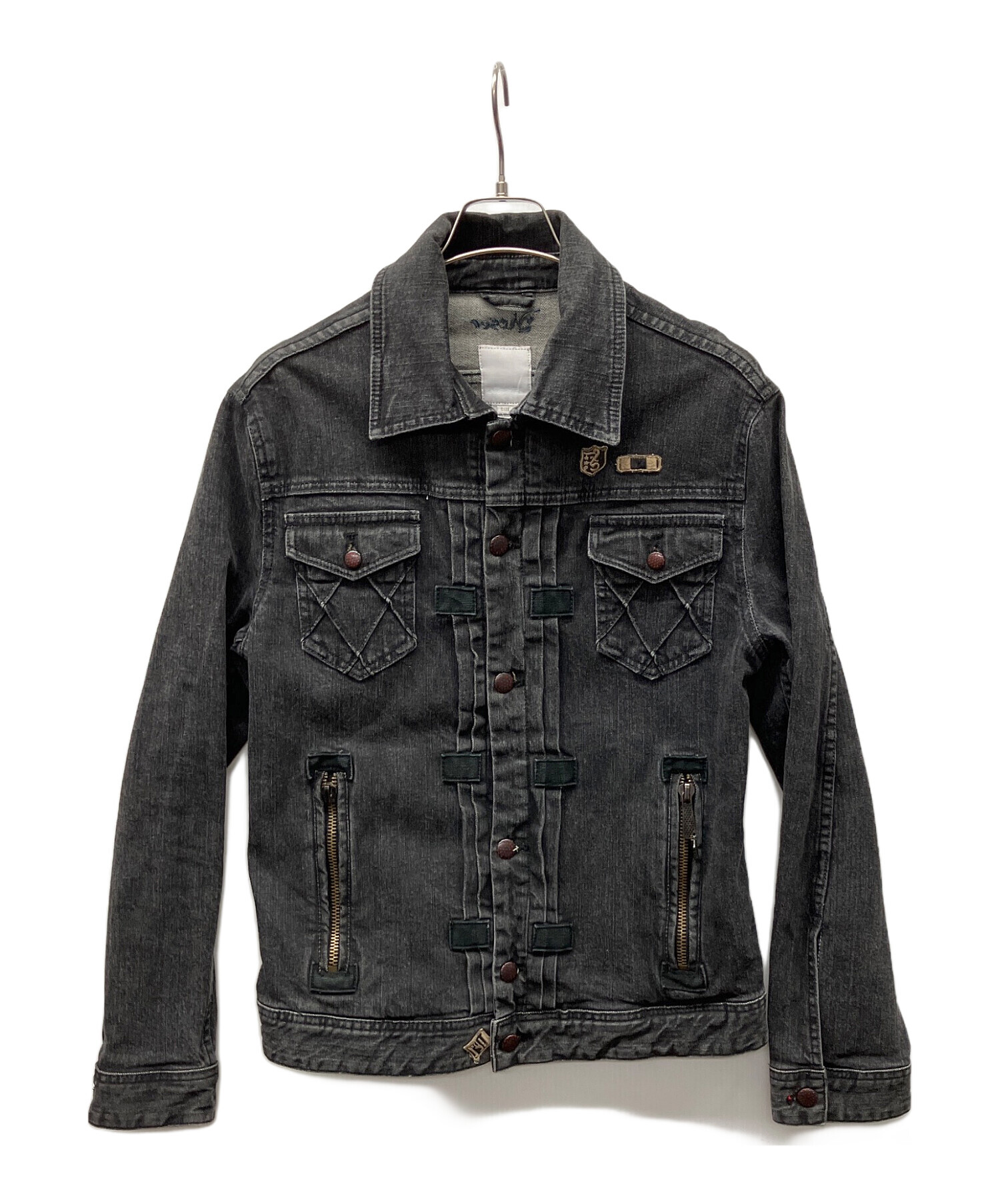 中古・古着通販】DIESEL (ディーゼル) デニムジャケット ブラック 