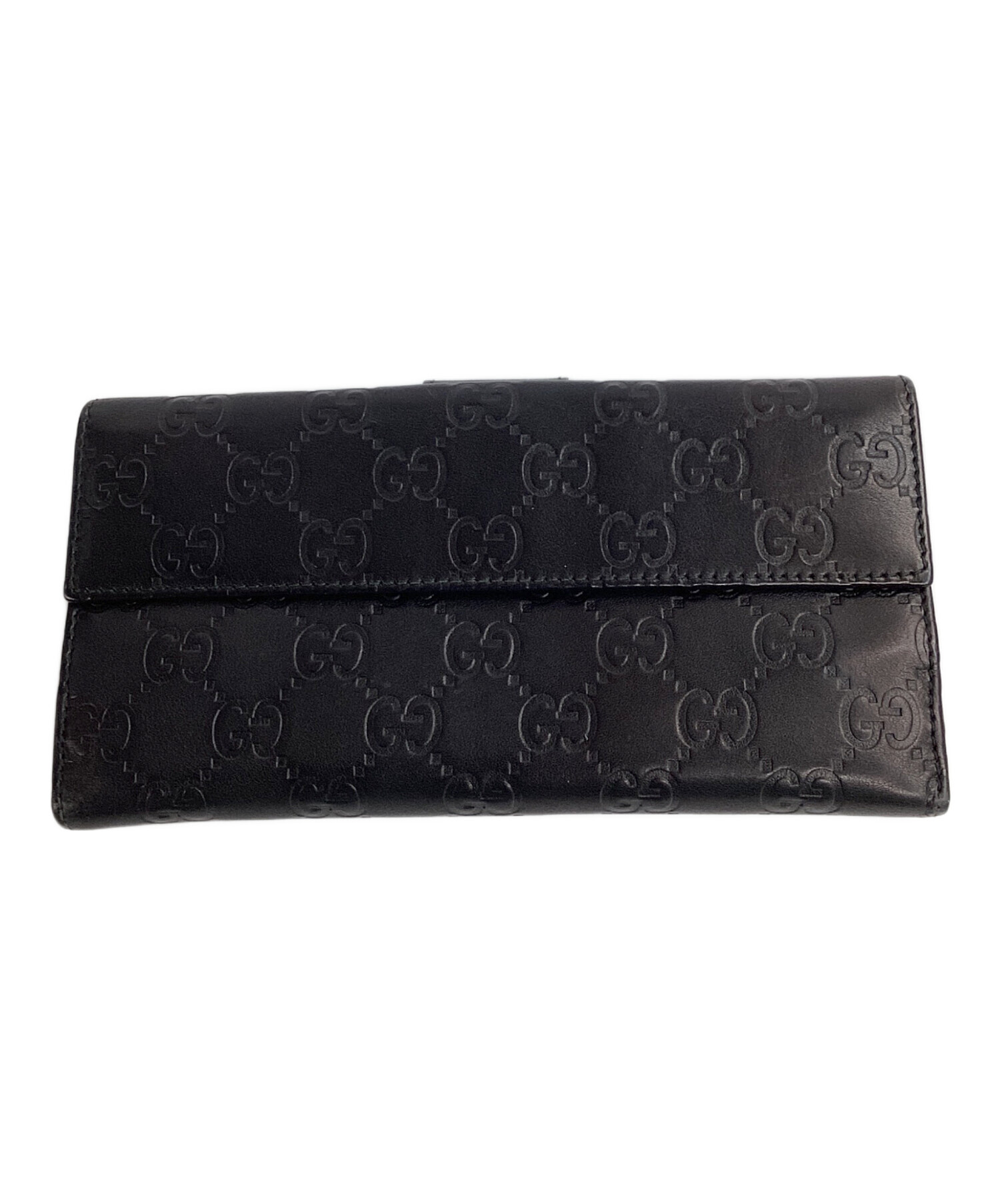 中古・古着通販】GUCCI (グッチ) 長財布 ブラック｜ブランド・古着通販