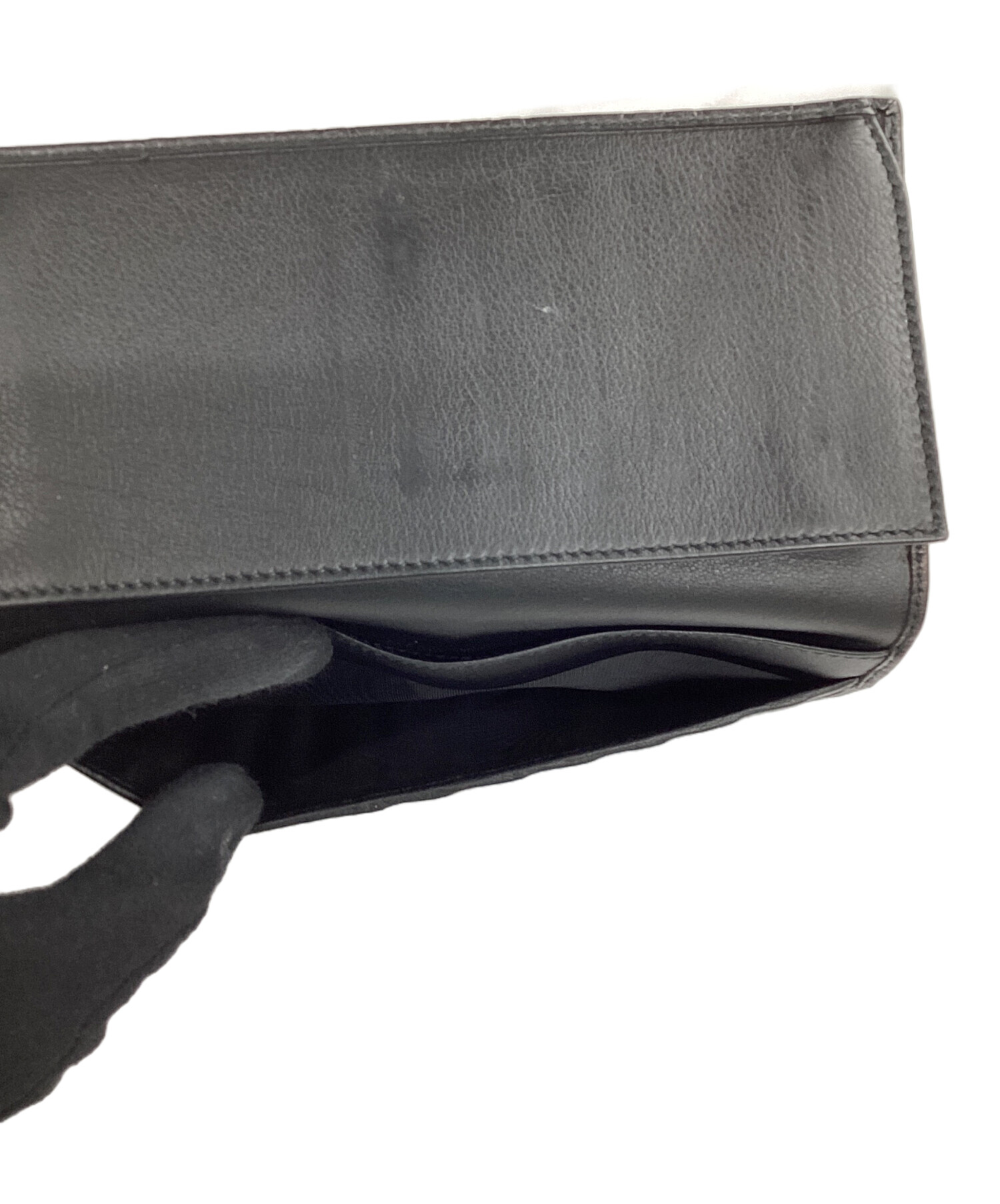 中古・古着通販】GUCCI (グッチ) 長財布 ブラック｜ブランド・古着通販