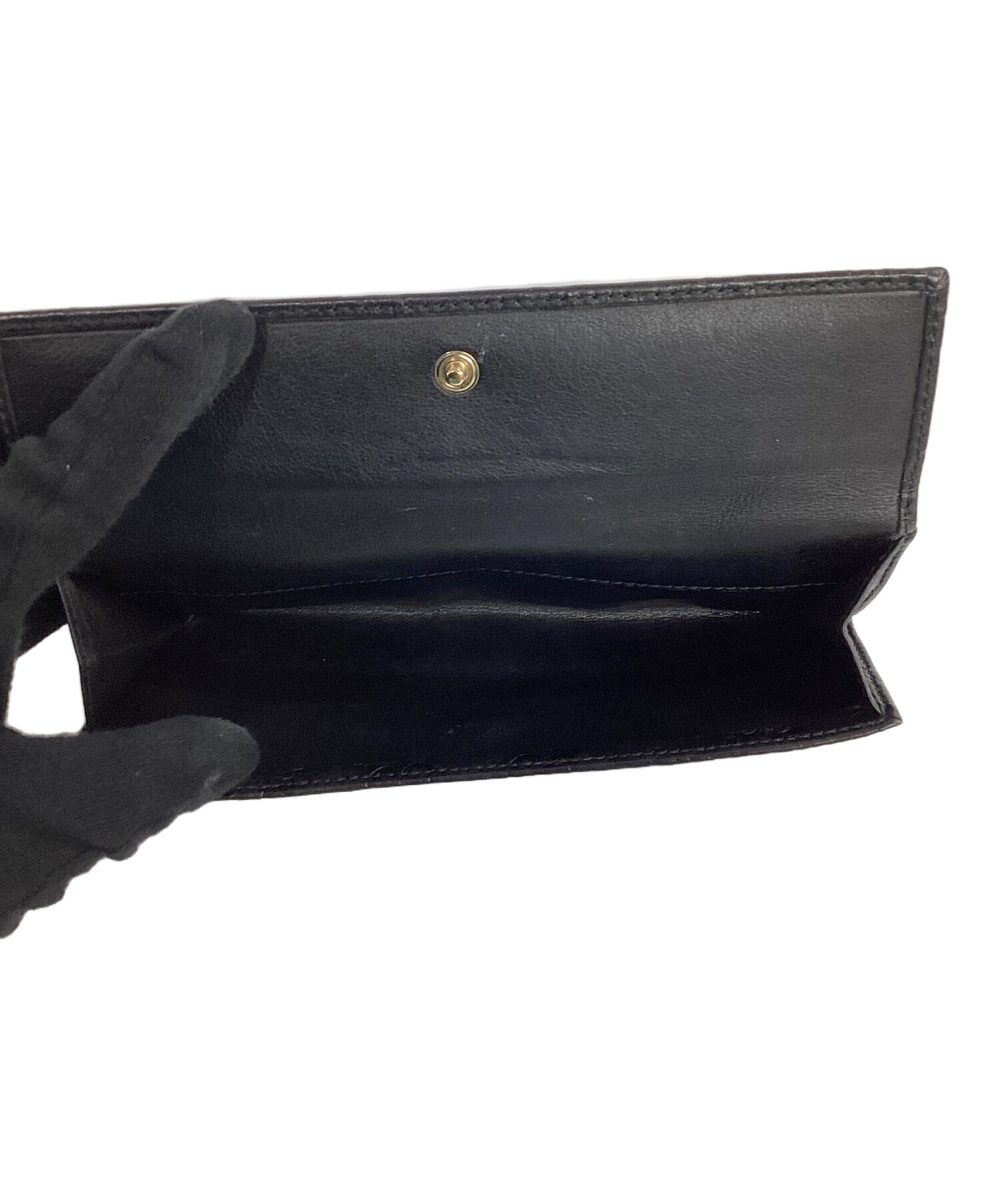 中古・古着通販】GUCCI (グッチ) 長財布 ブラック｜ブランド・古着通販